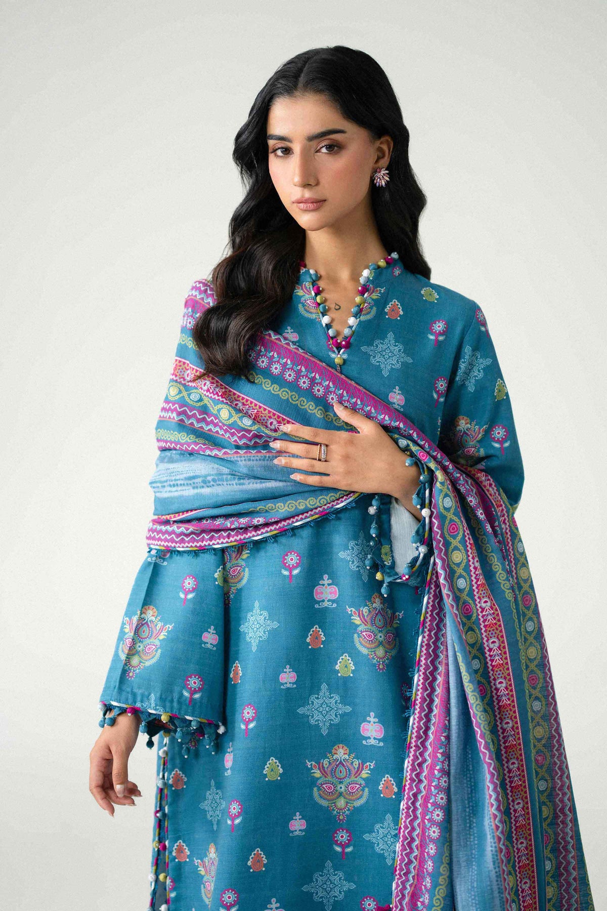 3 Piece - Printed Suit - U3P-NISHA26WV1-66 for Women - Unstitched Collection | Nishat | Shop Online