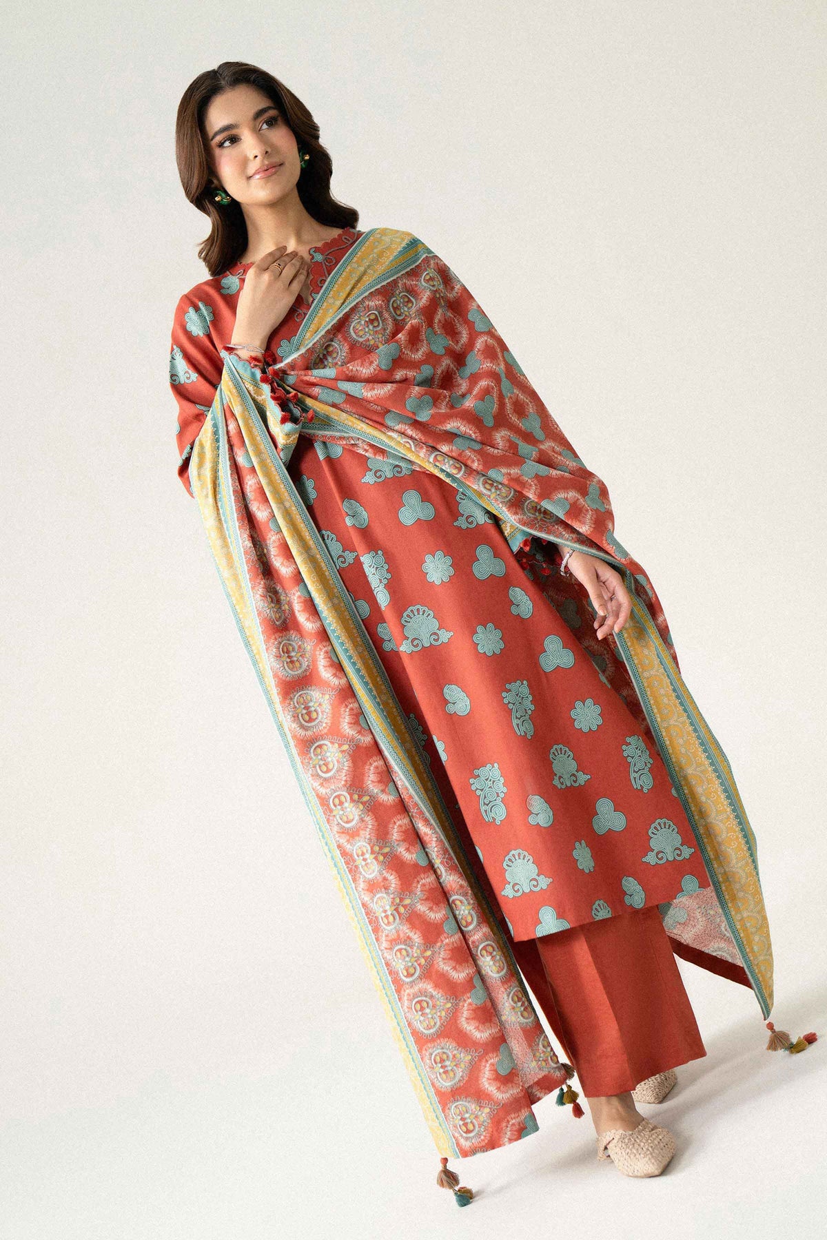 3 Piece - Printed Suit - U3P-NISHA26WV1-67 for Women - Unstitched Collection | Nishat | Shop Online