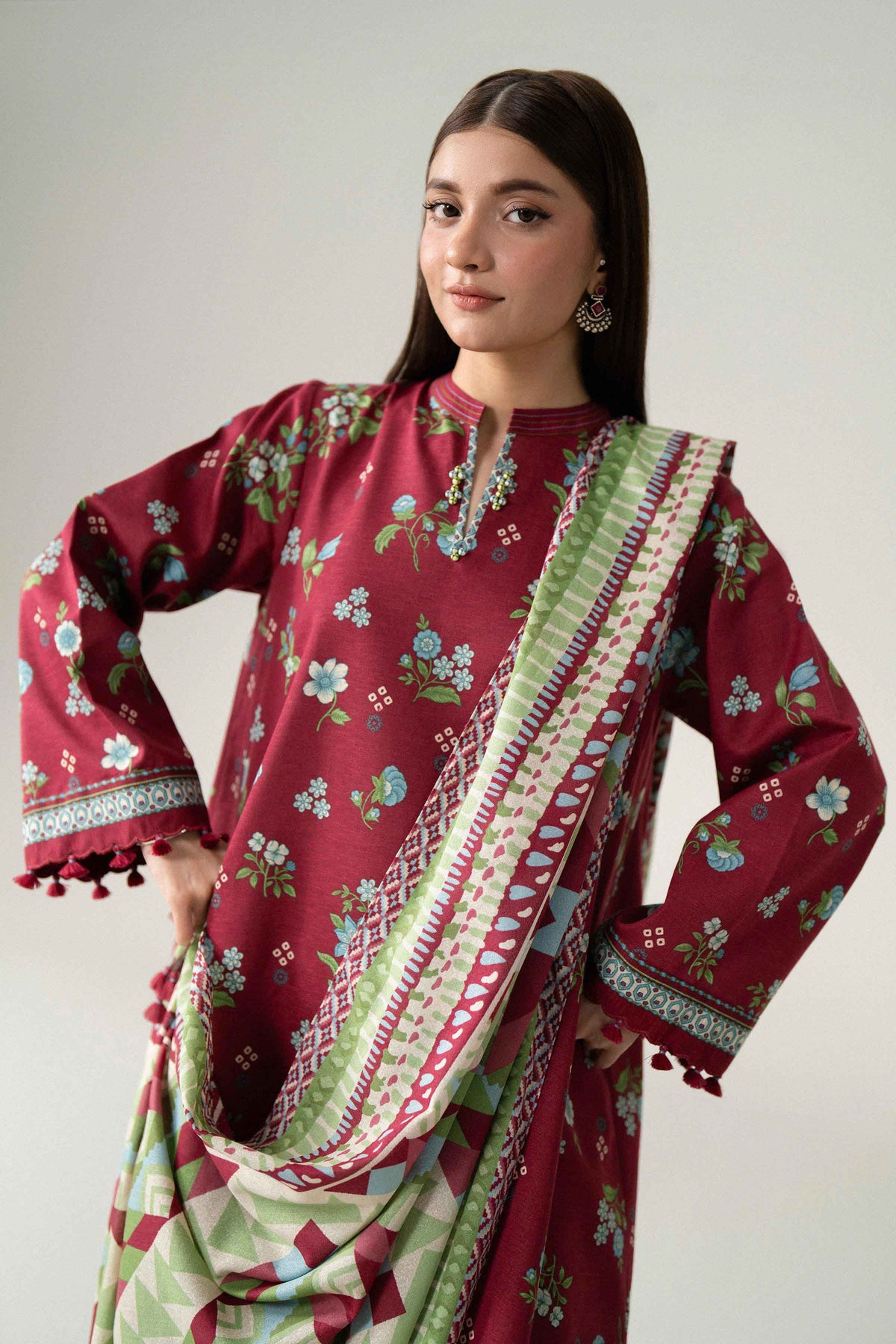 3 Piece - Printed Suit - U3P-NISHA26WV1-68 for Women - Unstitched Collection | Nishat | Shop Online