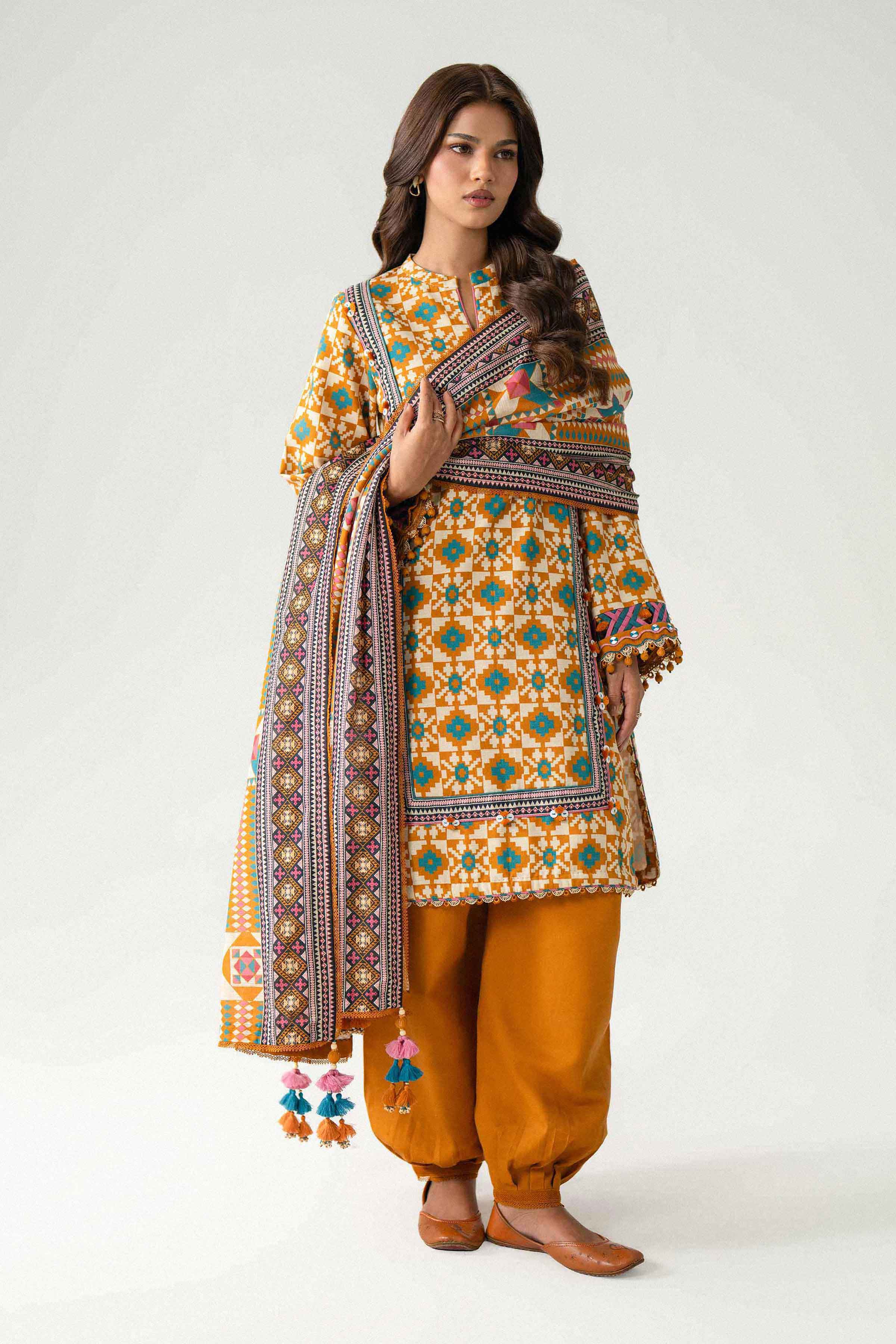3 Piece - Printed Suit - U3P-NISHA26WV1-69 for Women - Unstitched Collection | Nishat | Shop Online