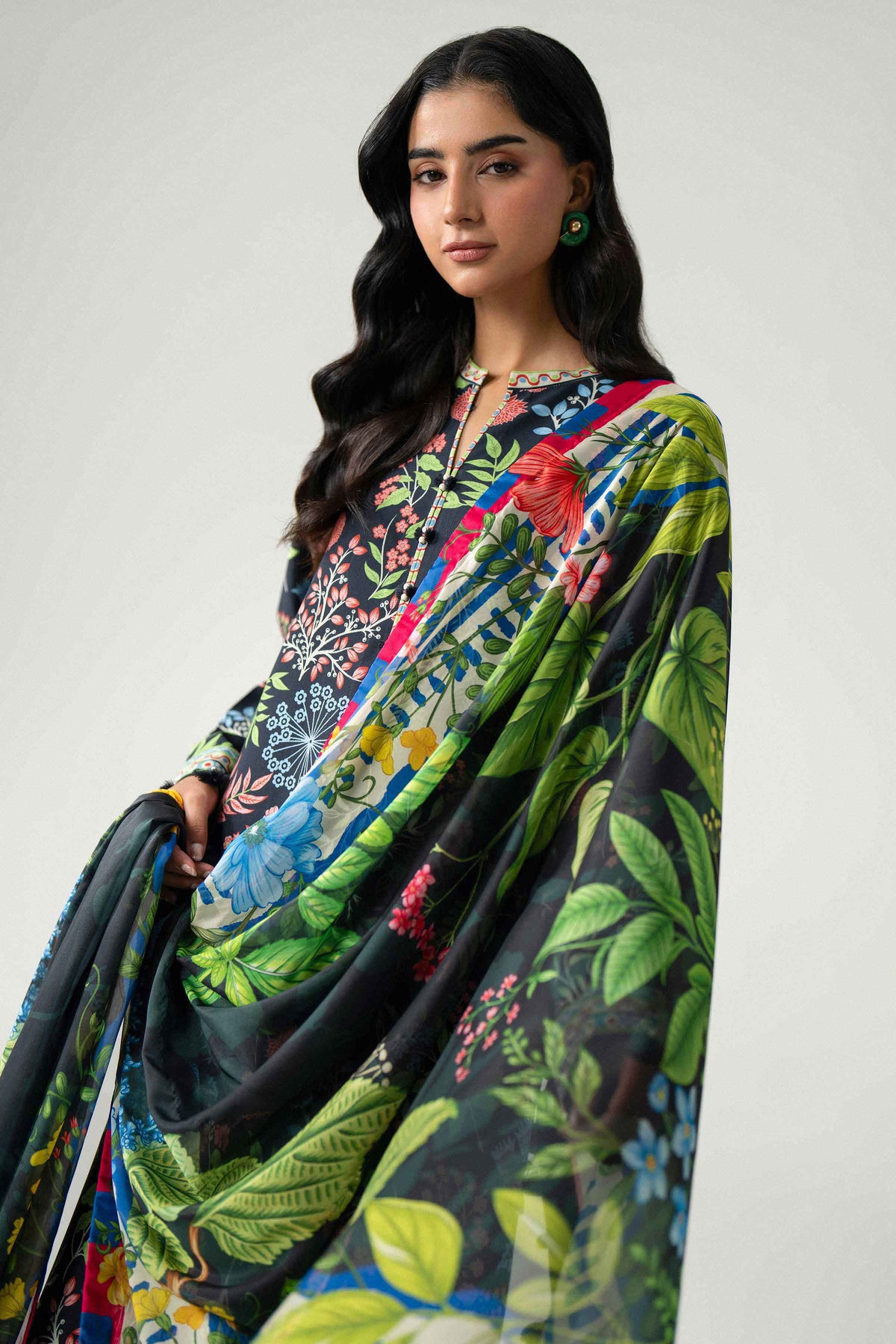 3 Piece - Digital Printed Suit - U3P-NISHA26WV1-7 for Women - Unstitched Collection | Nishat | Shop Online