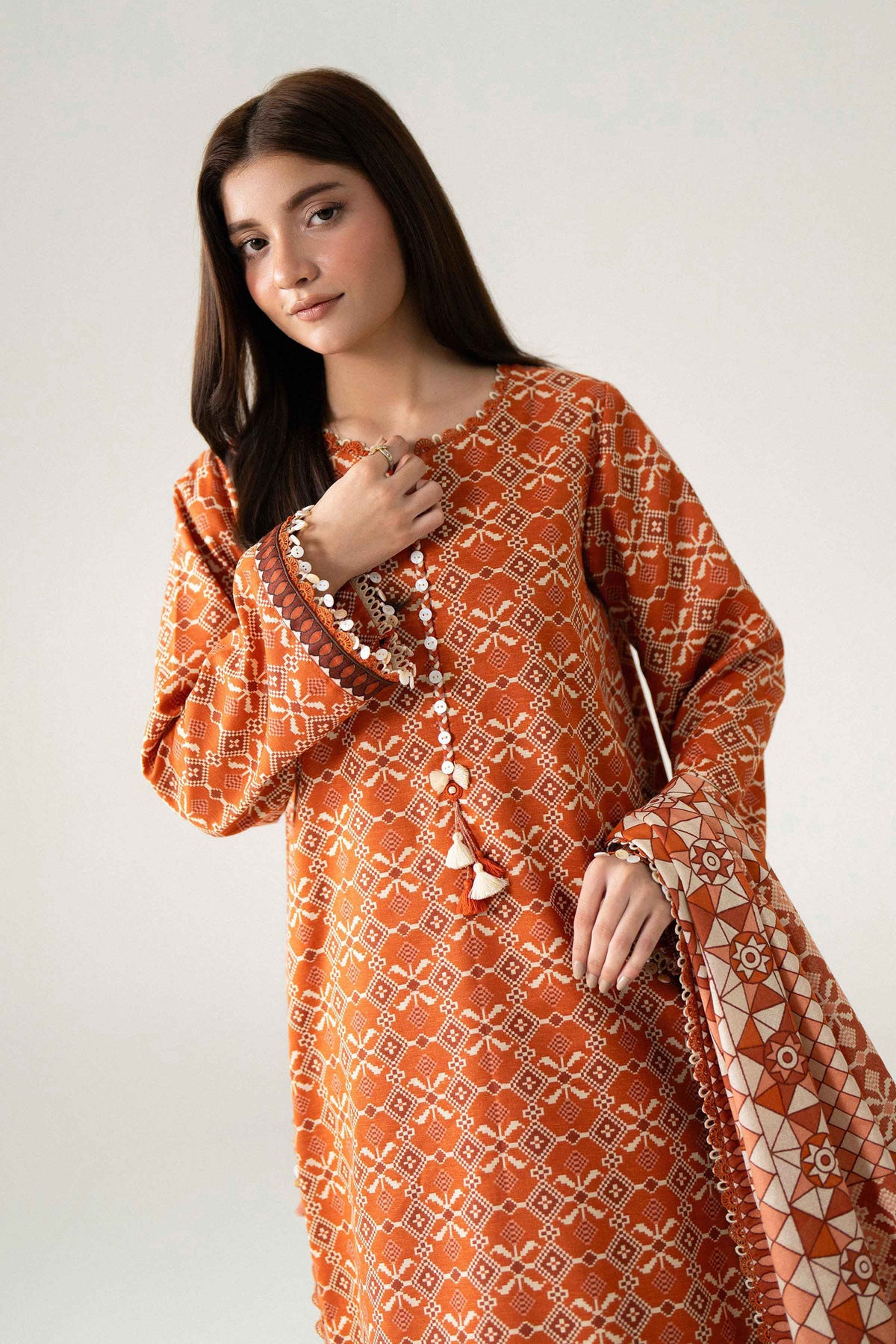 3 Piece - Printed Suit - U3P-NISHA26WV1-70 for Women - Unstitched Collection | Nishat | Shop Online