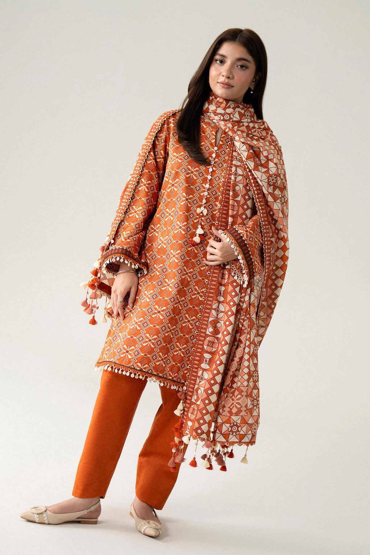 3 Piece - Printed Suit - U3P-NISHA26WV1-70 for Women - Unstitched Collection | Nishat | Shop Online