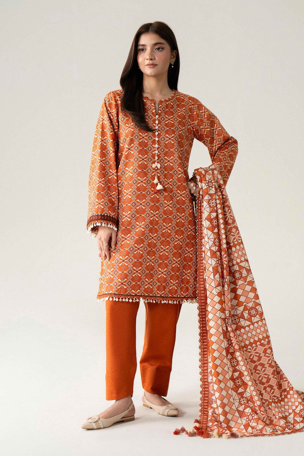 3 Piece - Printed Suit - U3P-NISHA26WV1-70 for Women - Unstitched Collection | Nishat | Shop Online