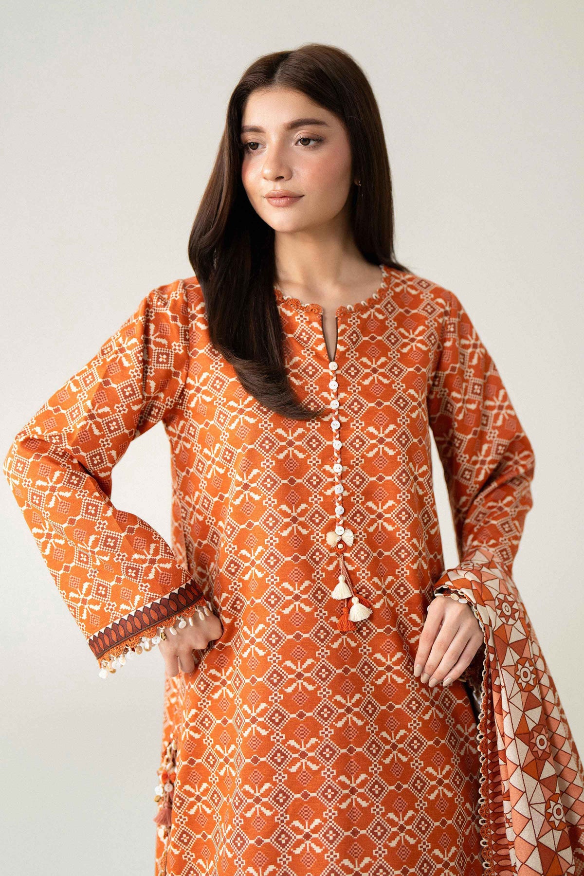 3 Piece - Printed Suit - U3P-NISHA26WV1-70 for Women - Unstitched Collection | Nishat | Shop Online