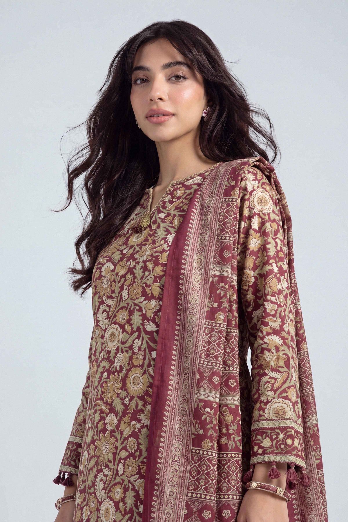 3 Piece - Printed Suit - U3P-NISHA26WV1-74