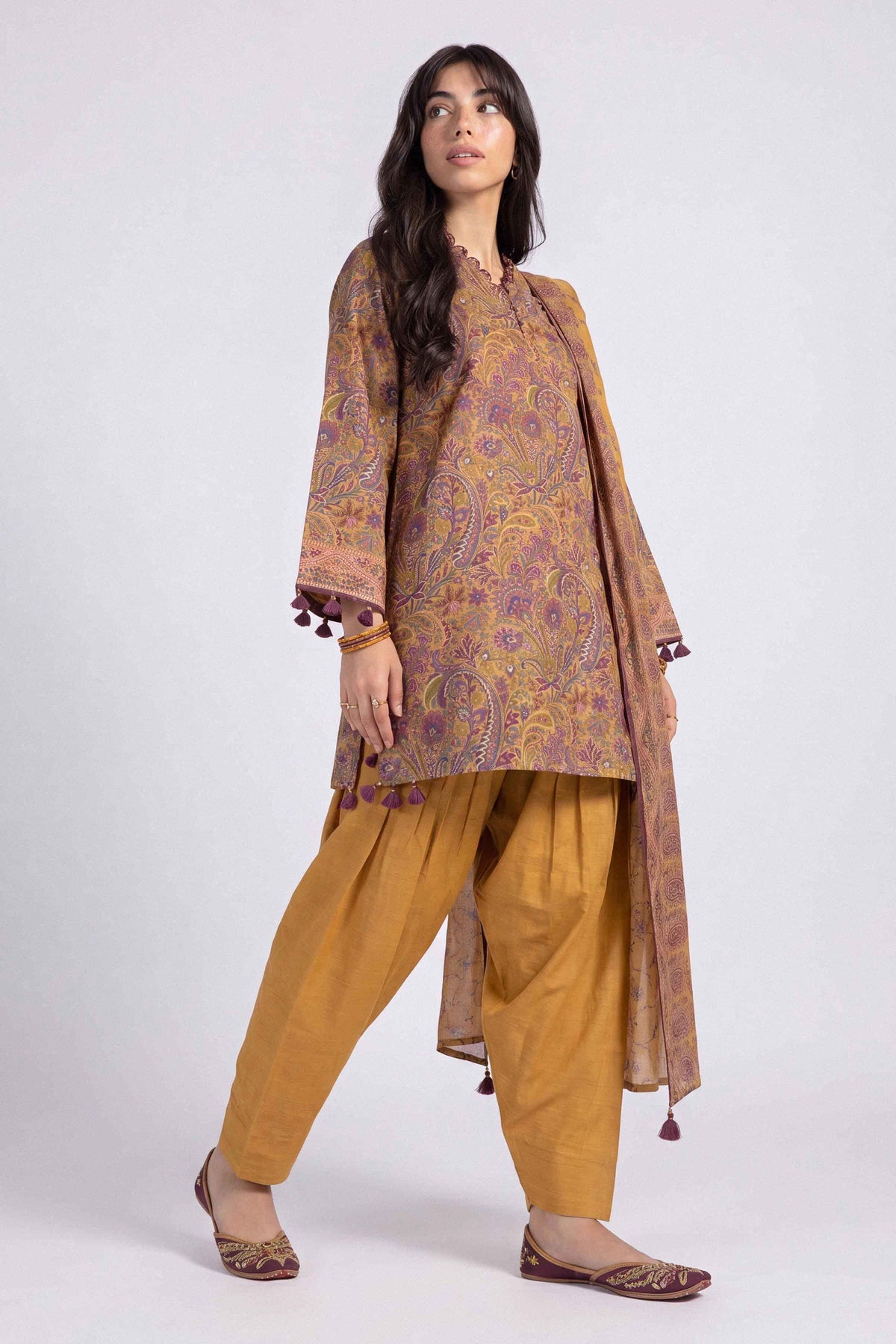 3 Piece - Printed Suit - U3P-NISHA26WV1-82