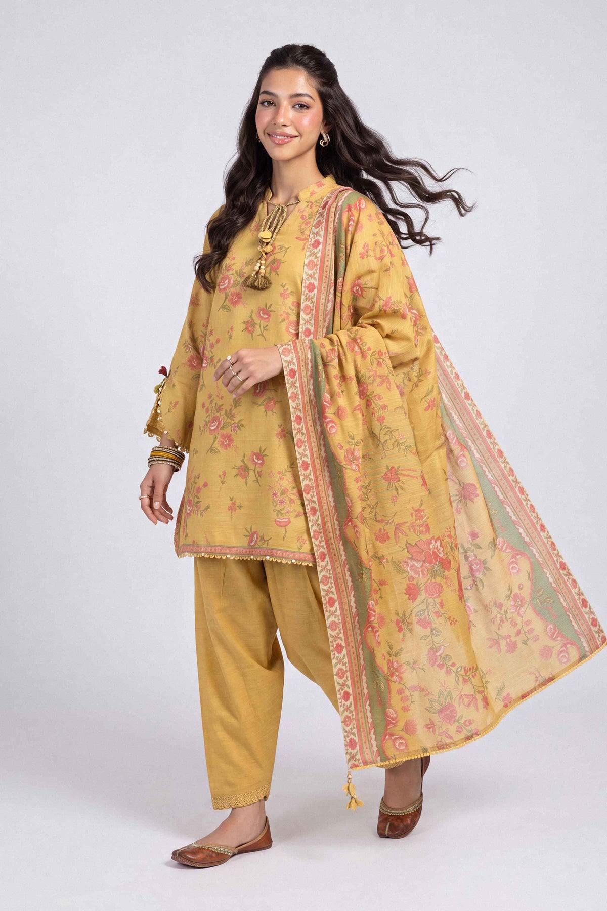 3 Piece - Printed Suit - U3P-NISHA26WV1-84