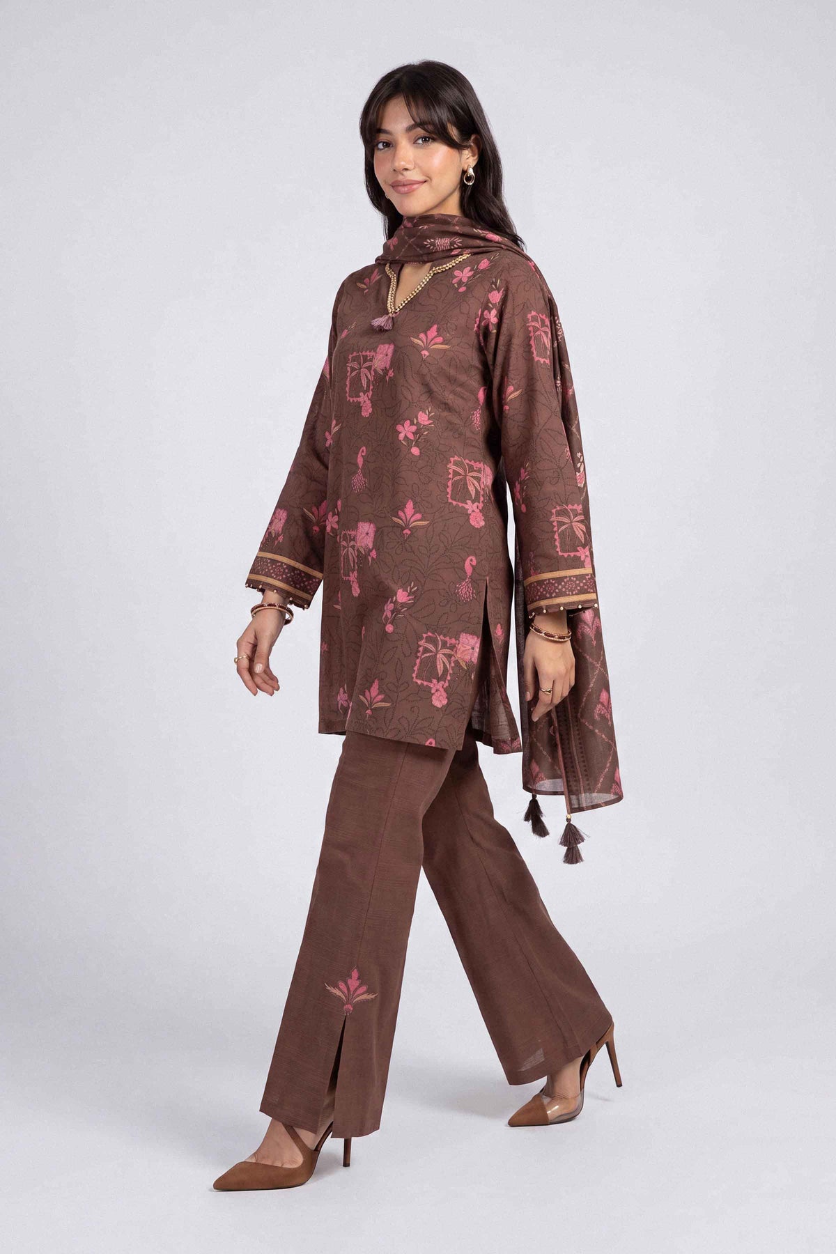 3 Piece - Printed Suit - U3P-NISHA26WV1-85