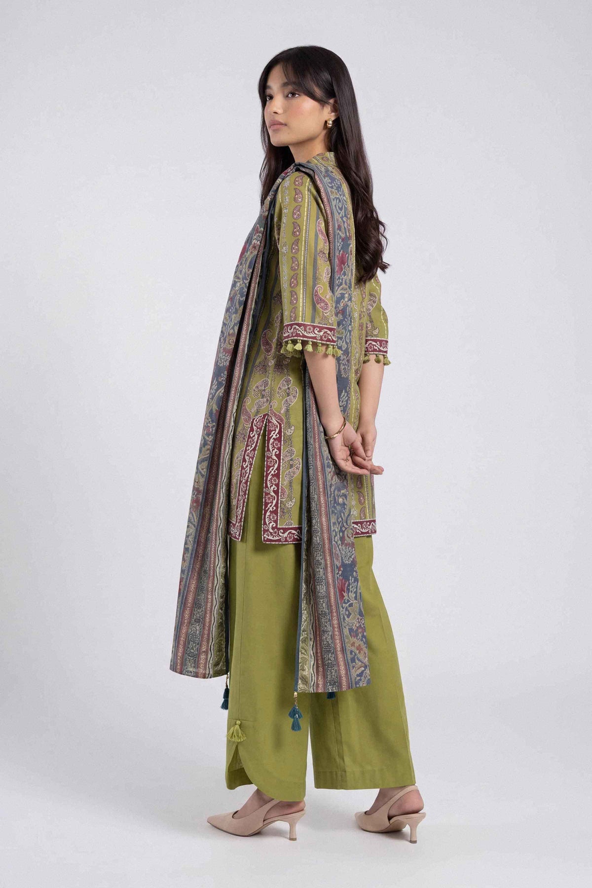 3 Piece - Printed Suit - U3P-NISHA26WV1-86