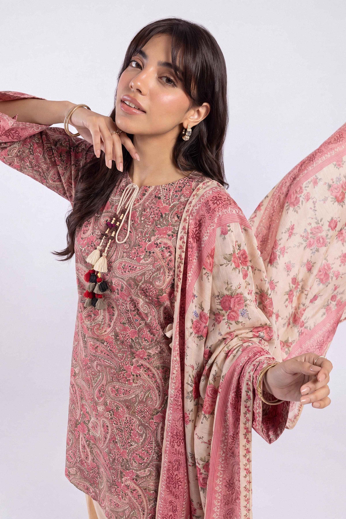 3 Piece - Printed Suit - U3P-NISHA26WV1-87