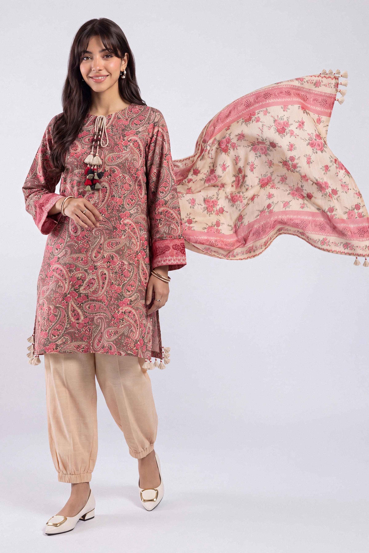 3 Piece - Printed Suit - U3P-NISHA26WV1-87