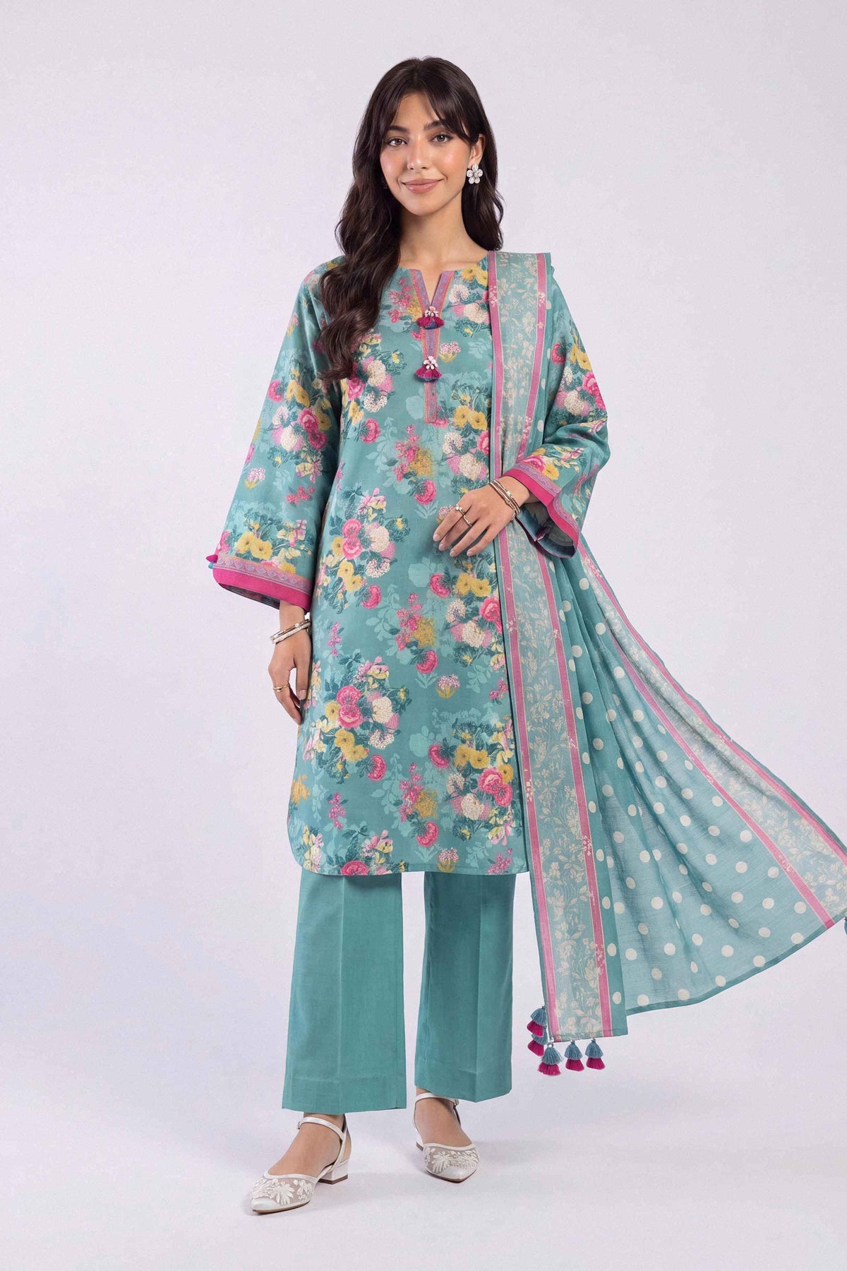 3 Piece - Printed Suit - U3P-NISHA26WV1-89