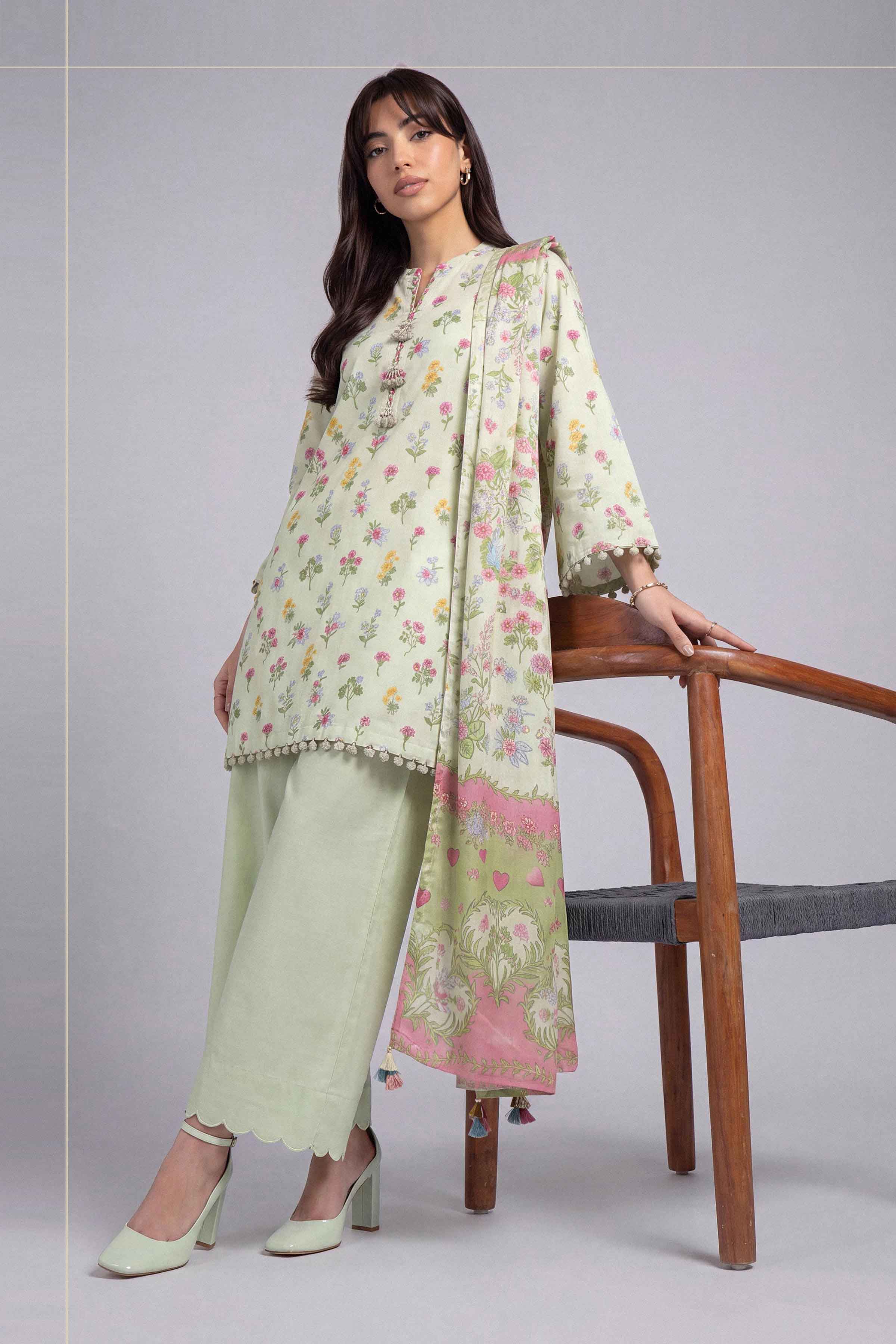 3 Piece - Digital Printed Suit - U3P-NISHA26WV1-9 for Women - Unstitched Collection | Nishat | Shop Online