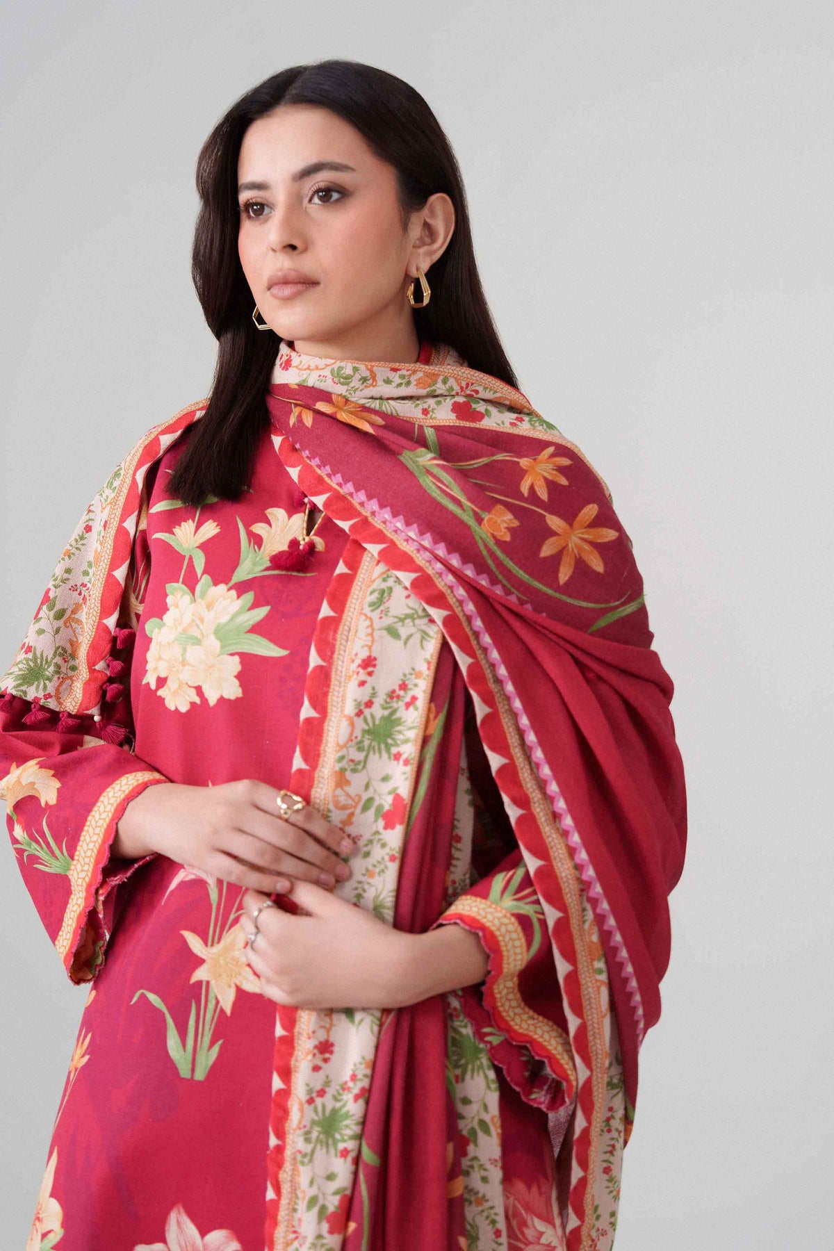3 Piece - Digital Printed Suit - U3P-NISHA26WV1-93