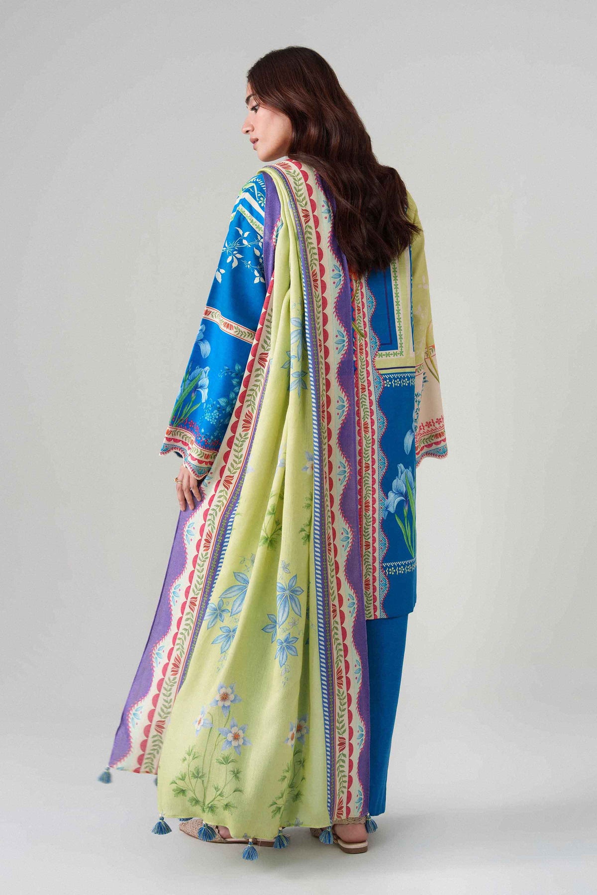 3 Piece - Digital Printed Suit - U3P-NISHA26WV1-94