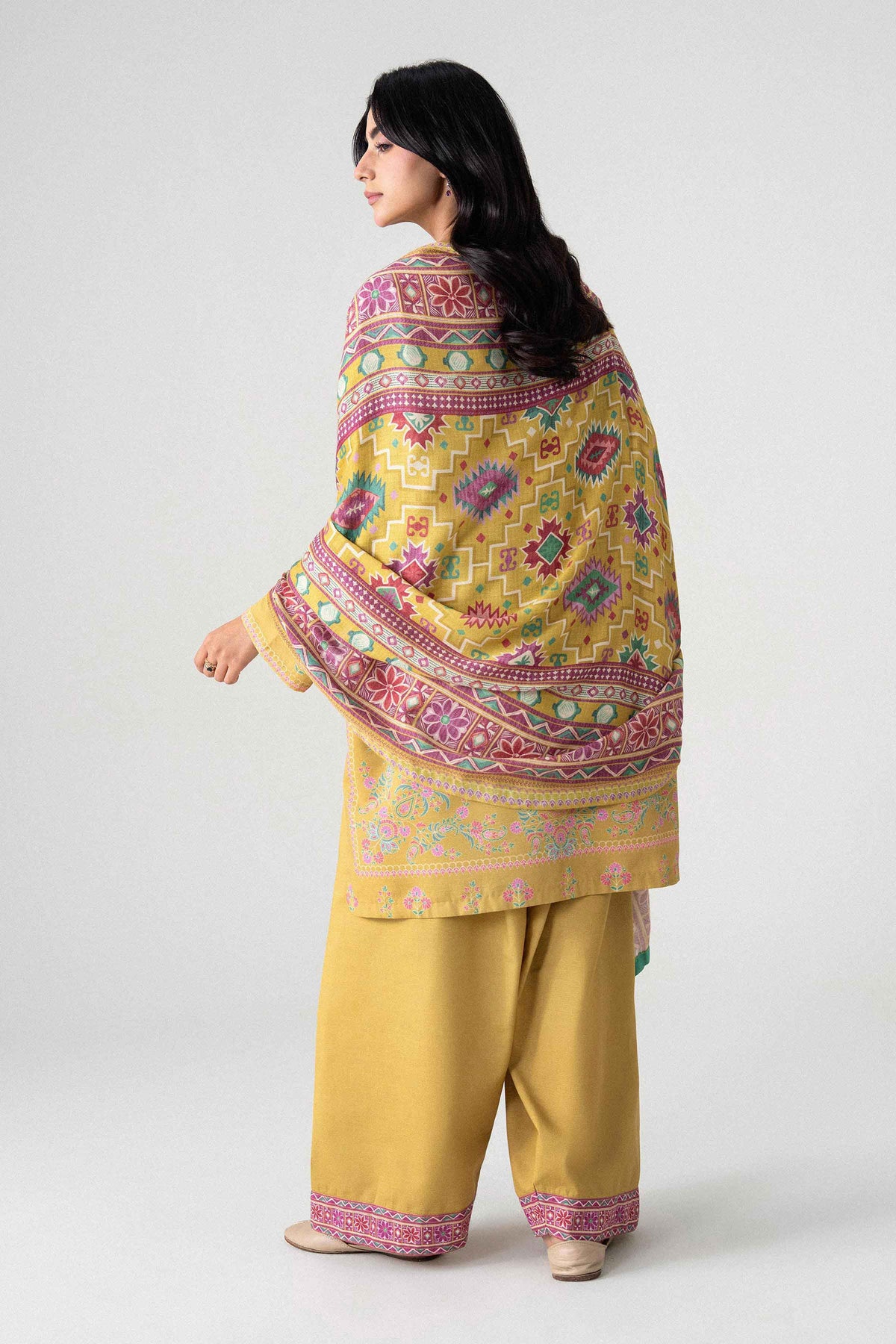 3 Piece - Digital Printed Suit - U3P-NISHA26WV1-95