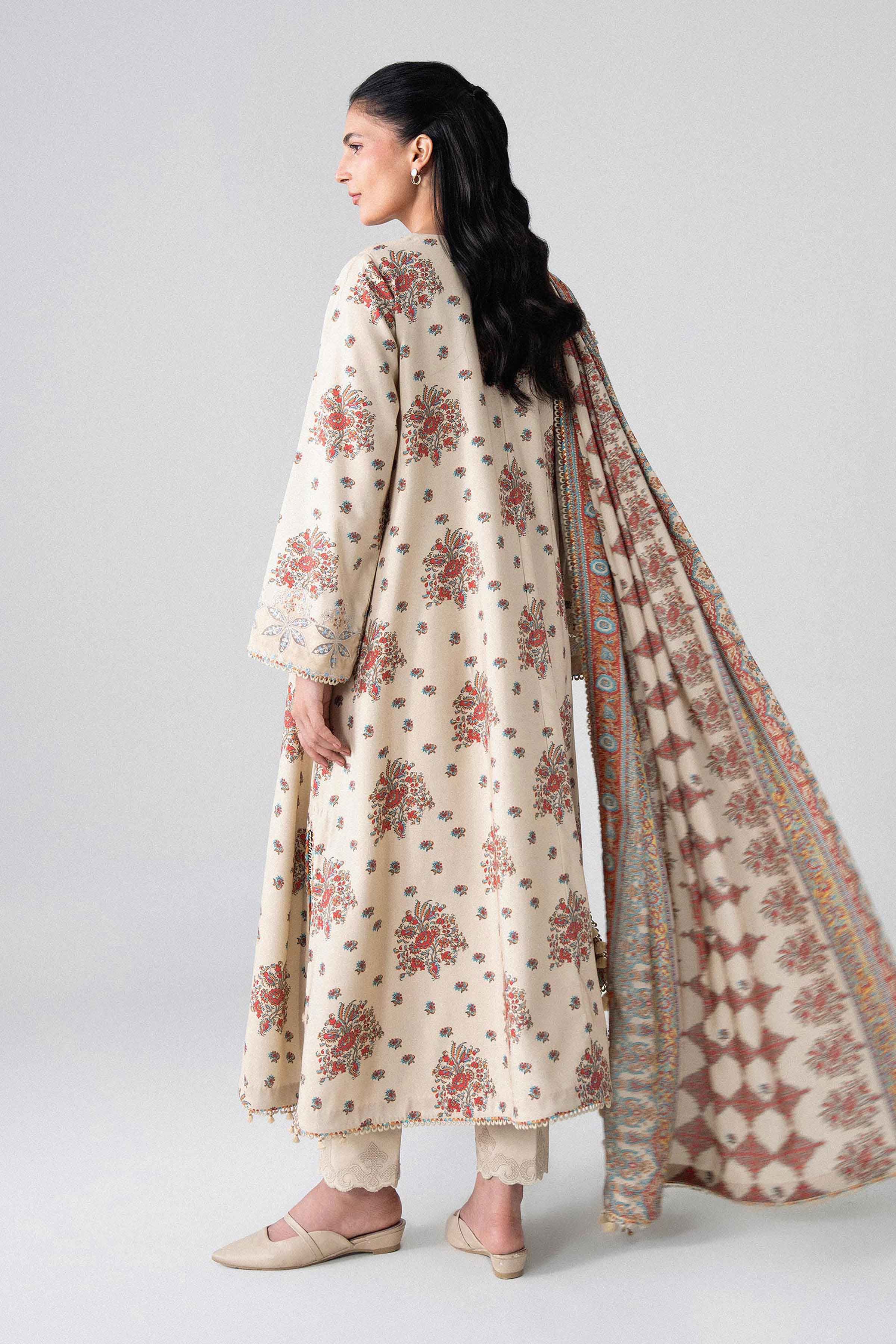 3 Piece - Printed Embroidered Suit - U3PE-NISHA26WV1-1 for Women - Unstitched Collection | Nishat | Shop Online