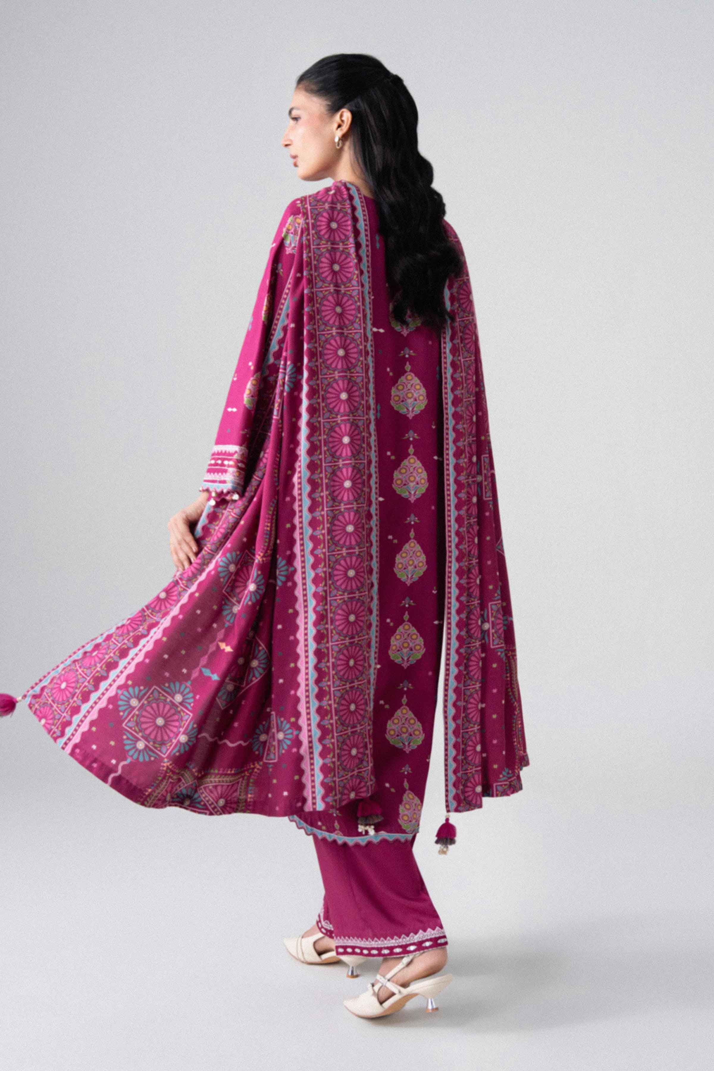 3 Piece - Printed Embroidered Suit - U3PE-NISHA26WV1-10 for Women - Unstitched Collection | Nishat | Shop Online