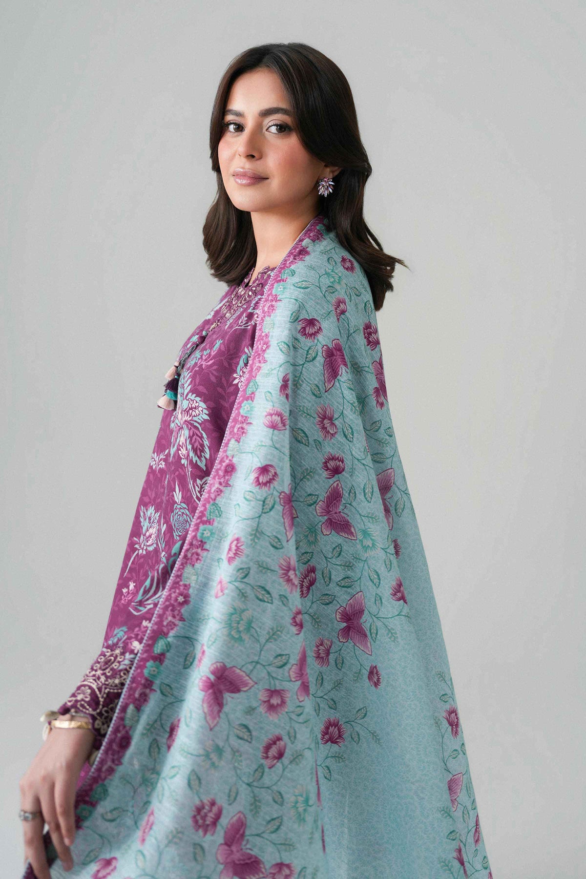 3 Piece - Printed Embroidered Suit - U3PE-NISHA26WV1-101