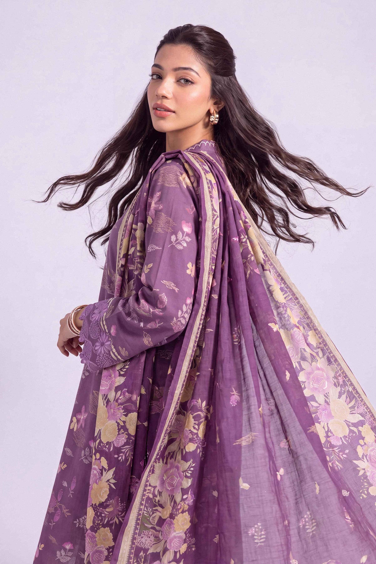 3 Piece - Printed Embroidered Suit - U3PE-NISHA26WV1-104