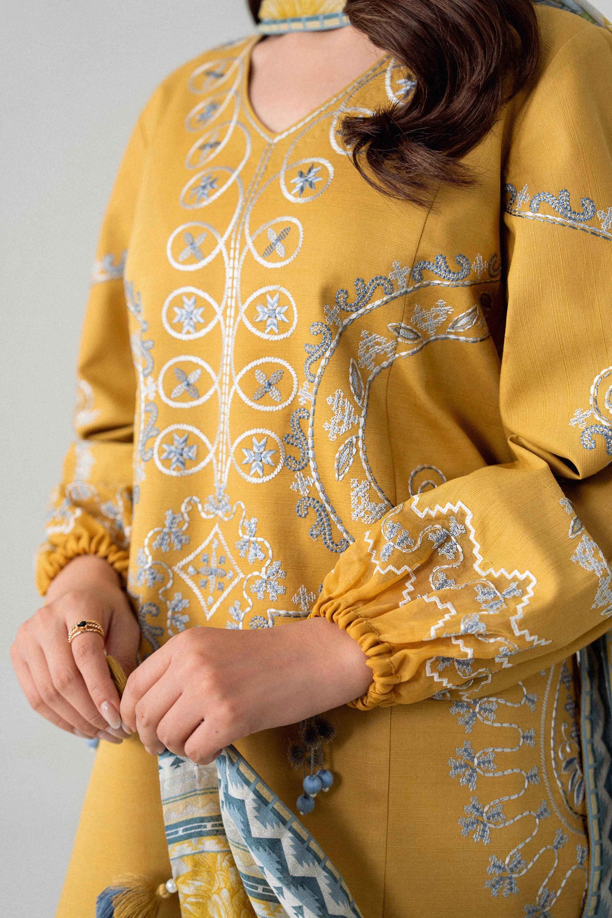 3 Piece - Printed Embroidered Suit - U3PE-NISHA26WV1-106