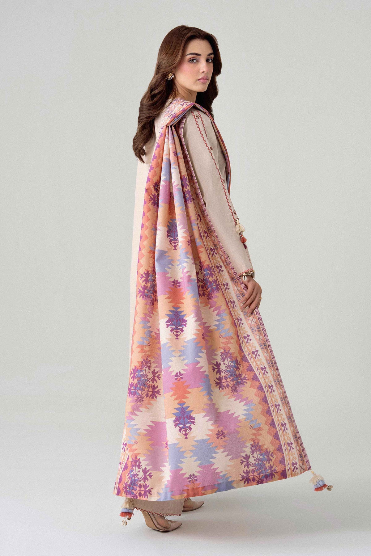 3 Piece - Printed Embroidered Suit - U3PE-NISHA26WV1-112