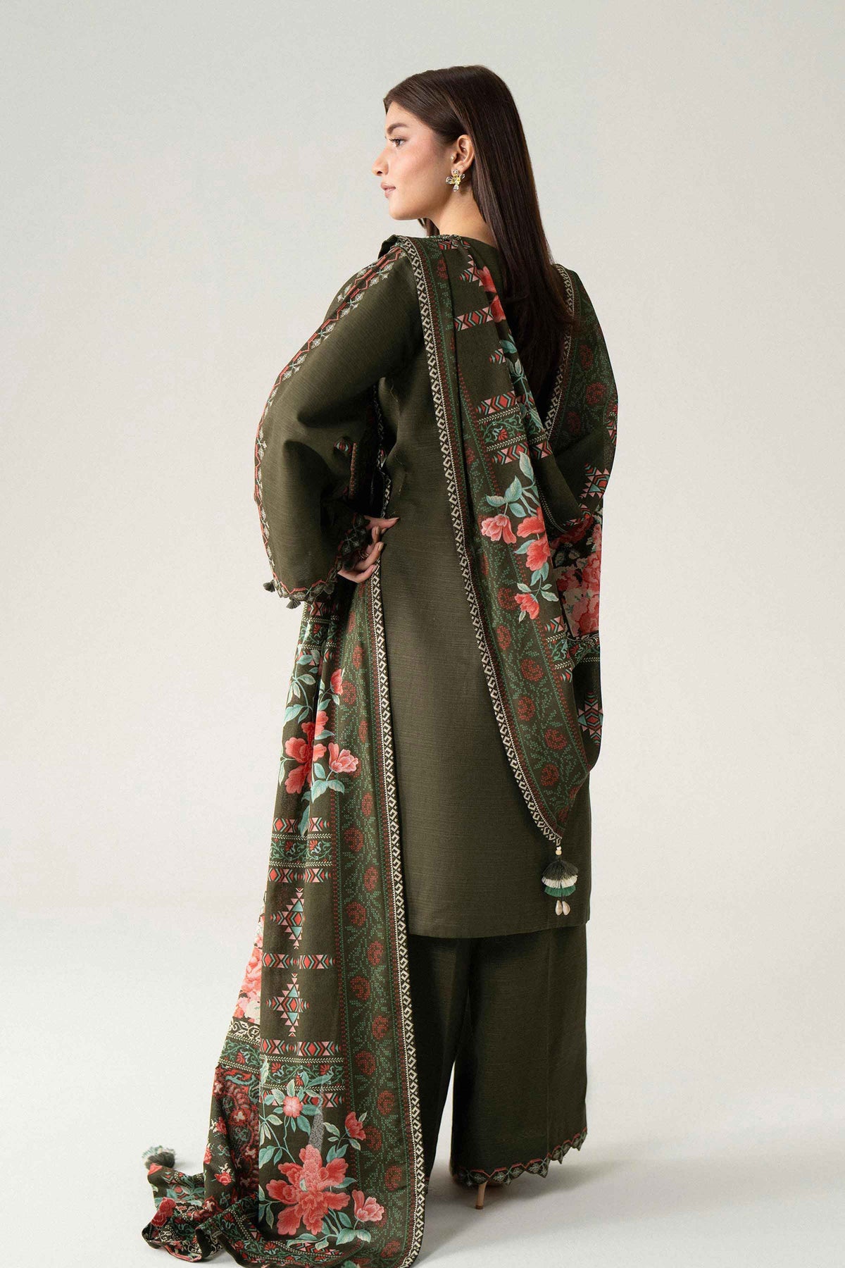 3 Piece - Printed Embroidered Suit - U3PE-NISHA26WV1-113
