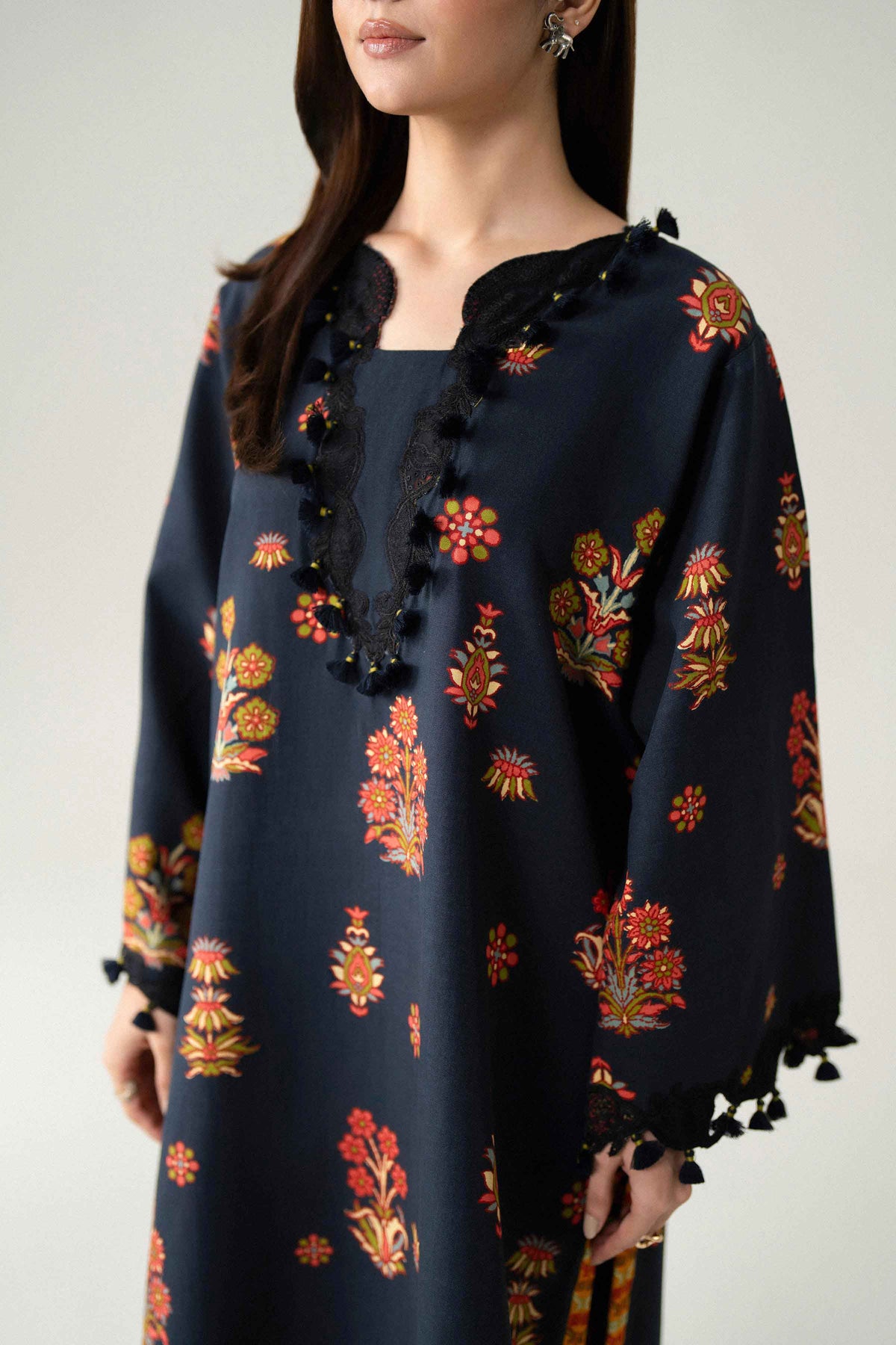 3 Piece - Digital Printed Embroidered Suit - U3PE-NISHA26WV1-125