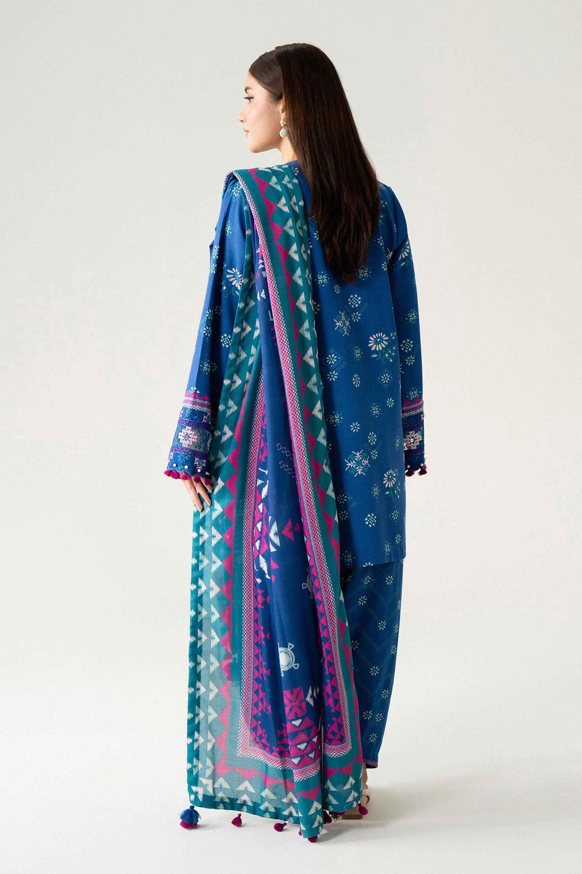 3 Piece - Printed Embroidered Suit - U3PE-NISHA26WV1-126