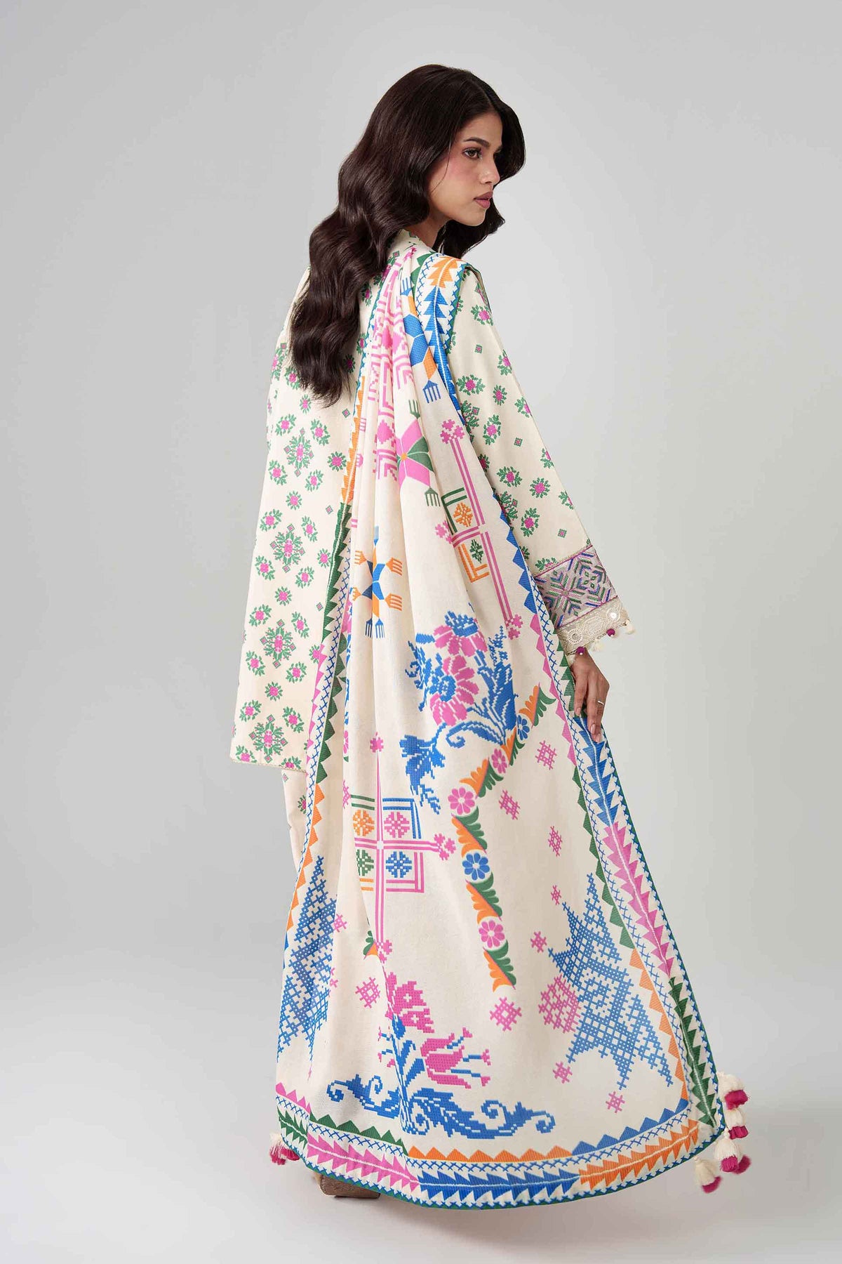 3 Piece - Printed Embroidered Suit - U3PE-NISHA26WV1-127