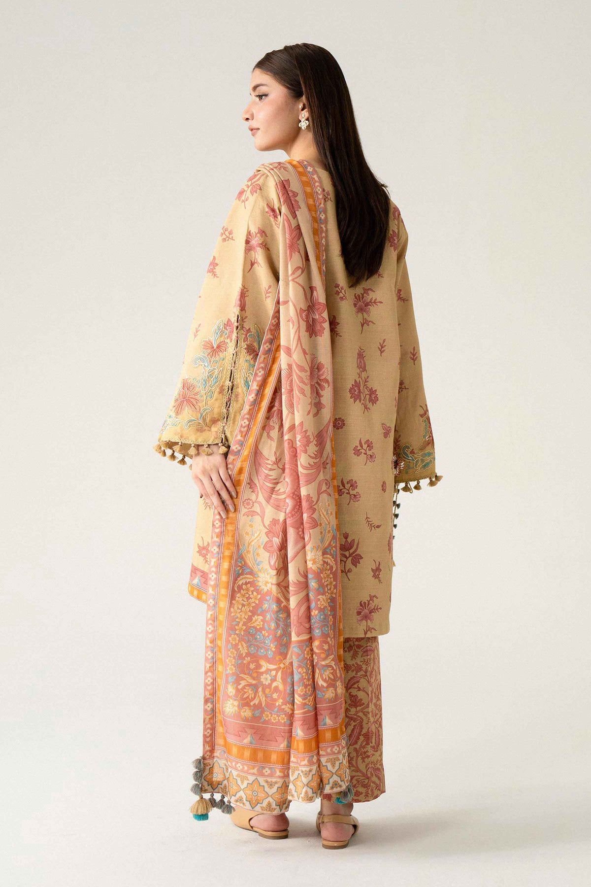 3 Piece - Printed Embroidered Suit - U3PE-NISHA26WV1-129