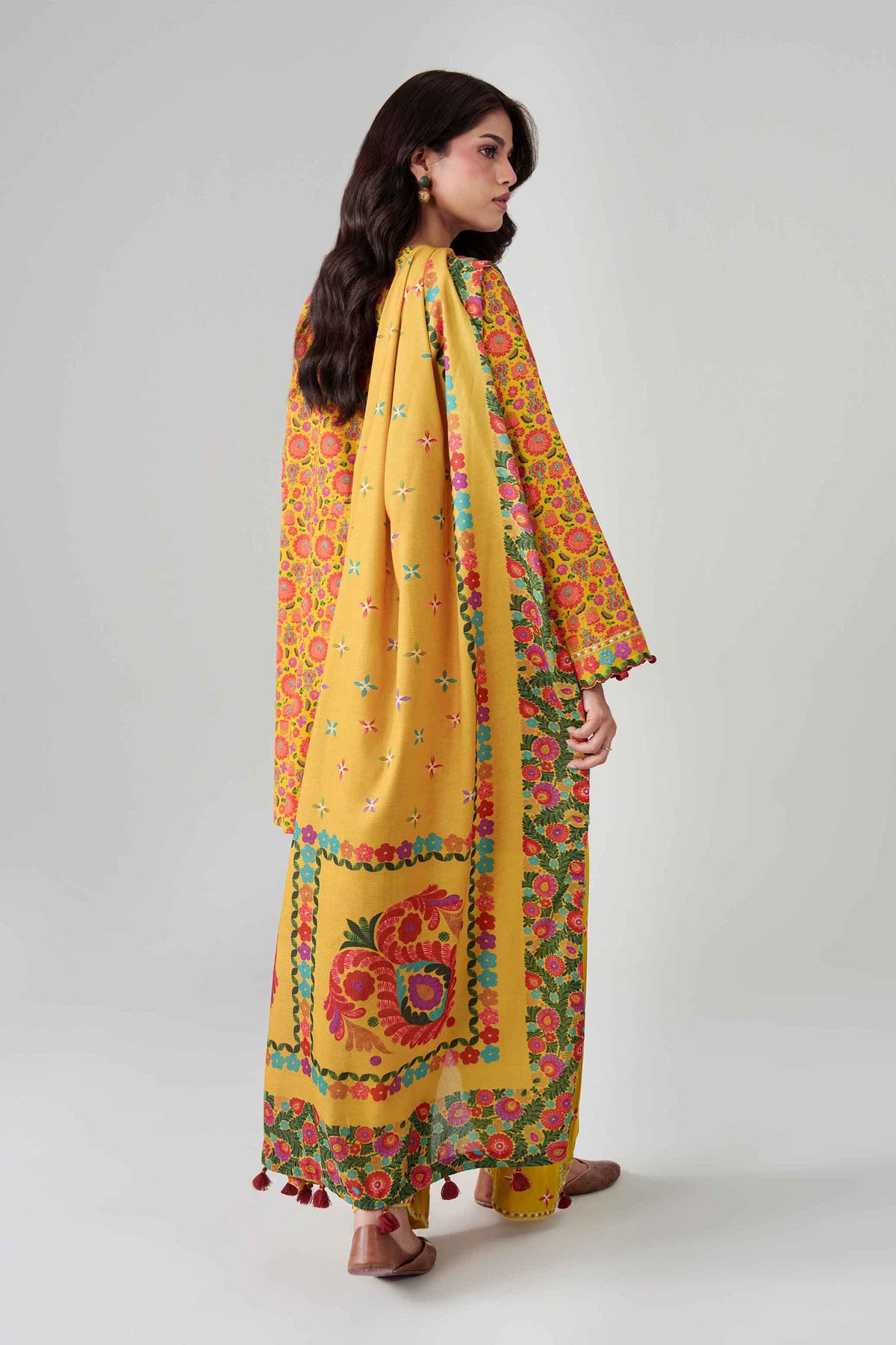 3 Piece - Printed Embroidered Suit - U3PE-NISHA26WV1-132