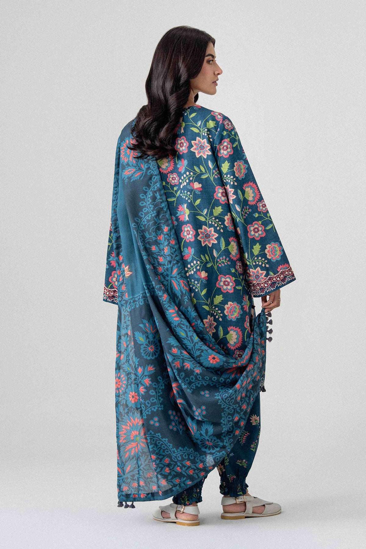 3 Piece - Printed Embroidered Suit - U3PE-NISHA26WV1-133