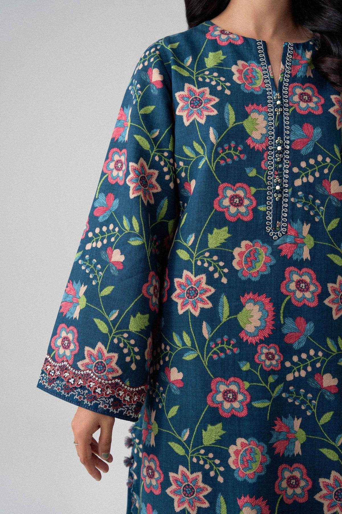 3 Piece - Printed Embroidered Suit - U3PE-NISHA26WV1-133
