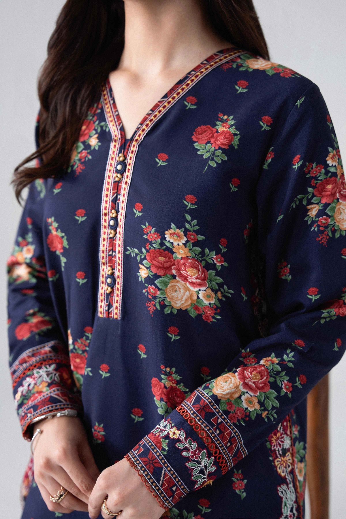 3 Piece - Printed Embroidered Suit - U3PE-NISHA26WV1-14 for Women - Unstitched Collection | Nishat | Shop Online
