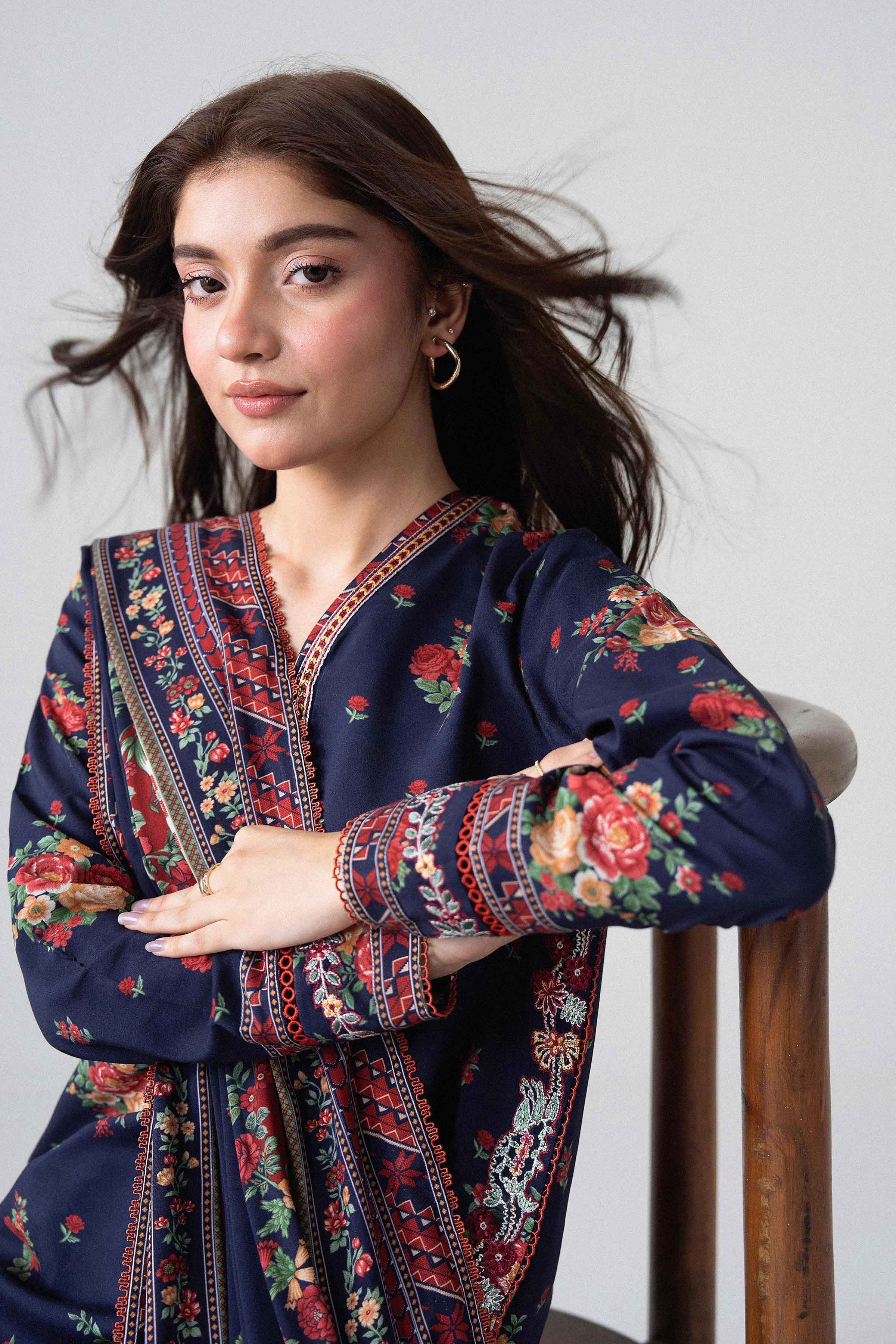 3 Piece - Printed Embroidered Suit - U3PE-NISHA26WV1-14 for Women - Unstitched Collection | Nishat | Shop Online