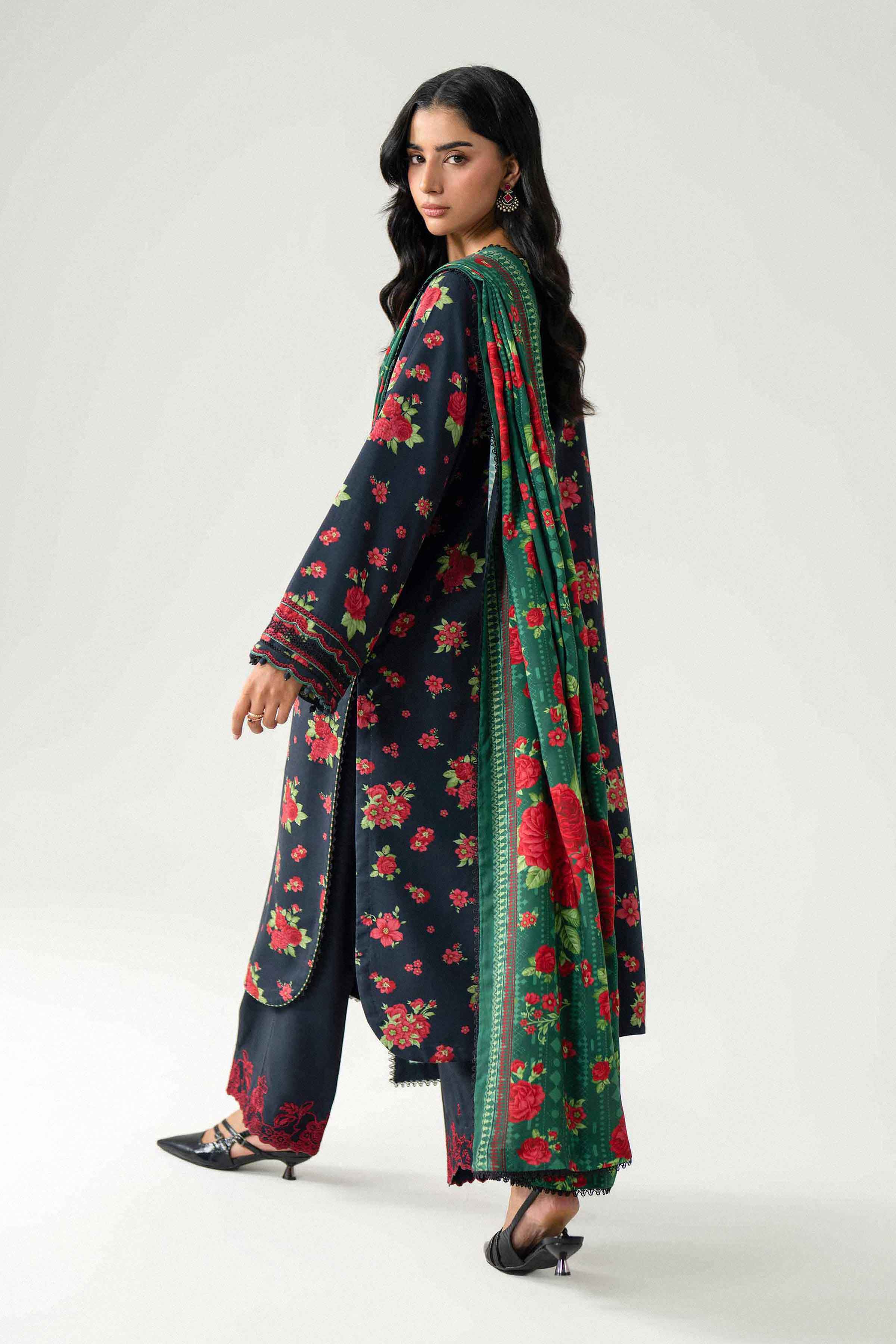 3 Piece - Printed Embroidered Suit - U3PE-NISHA26WV1-15 for Women - Unstitched Collection | Nishat | Shop Online
