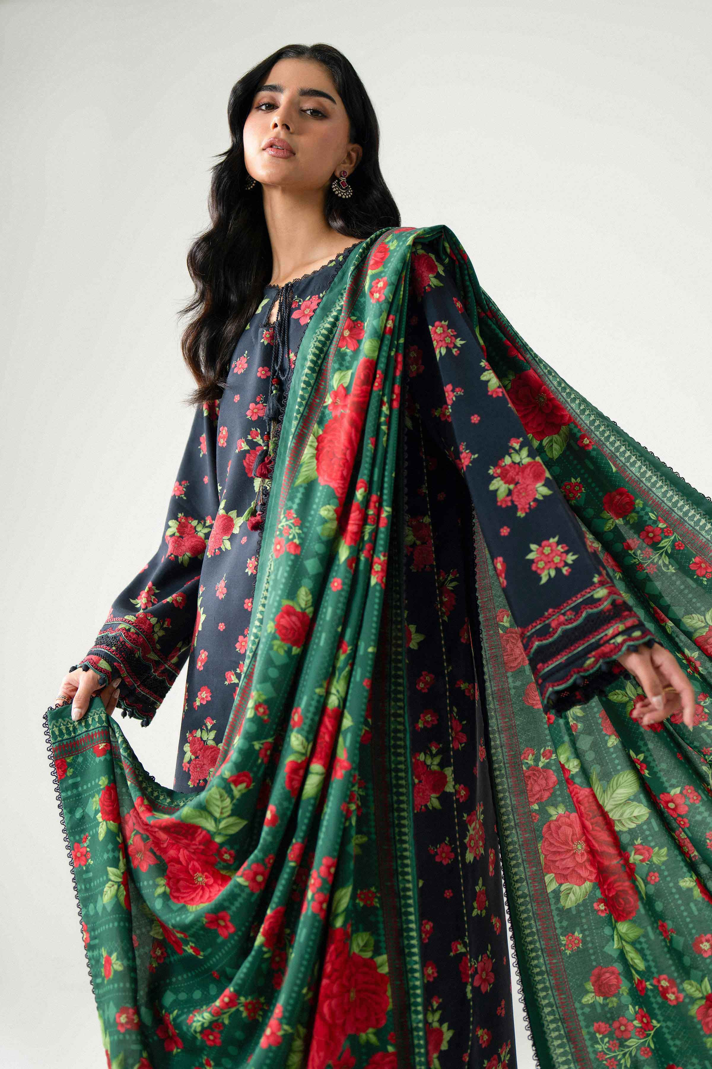 3 Piece - Printed Embroidered Suit - U3PE-NISHA26WV1-15 for Women - Unstitched Collection | Nishat | Shop Online