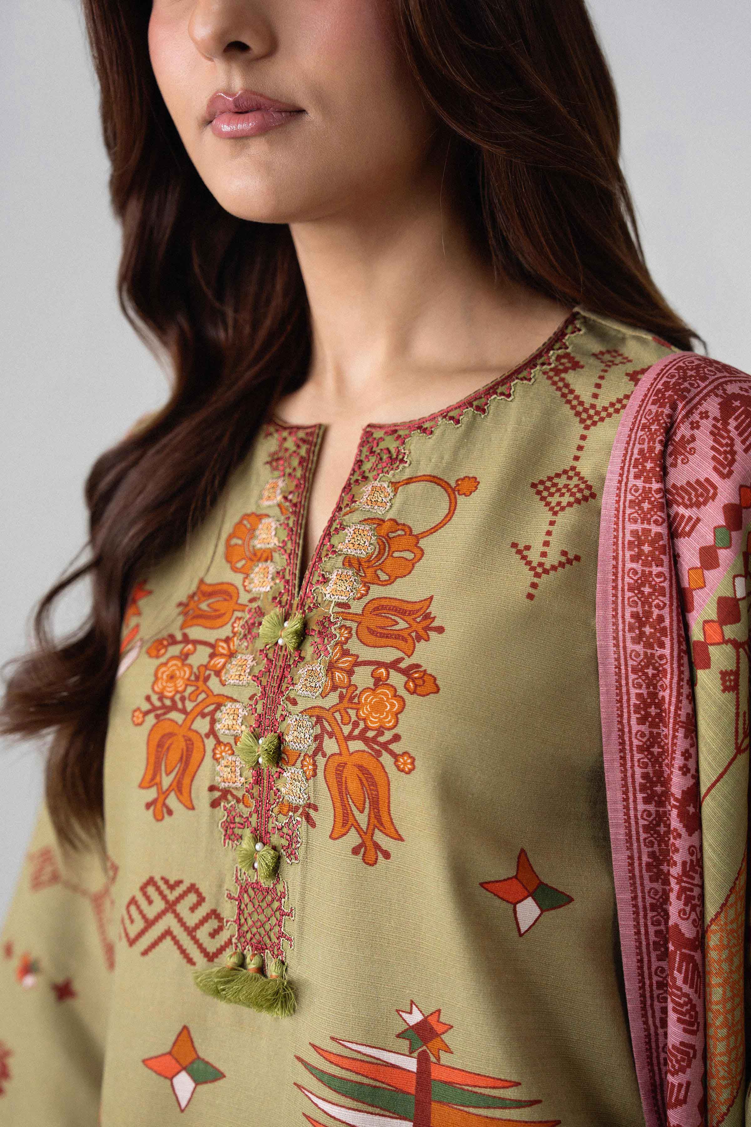 3 Piece - Printed Embroidered Suit - U3PE-NISHA26WV1-16 for Women - Unstitched Collection | Nishat | Shop Online