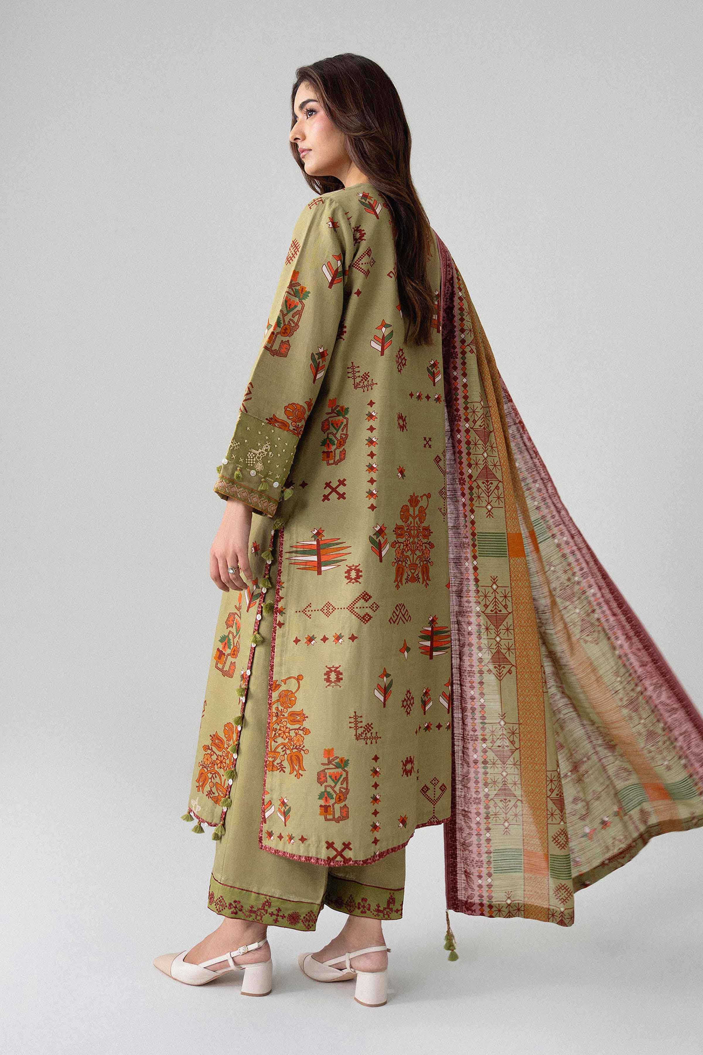 3 Piece - Printed Embroidered Suit - U3PE-NISHA26WV1-16 for Women - Unstitched Collection | Nishat | Shop Online