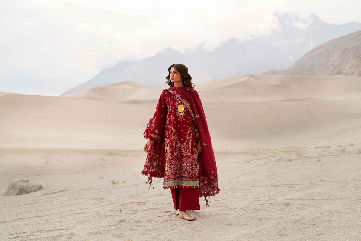 3 Piece - Printed Embroidered Suit - U3PE-NISHA26WV1-178