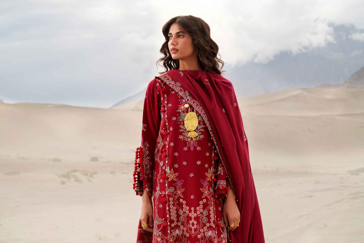 3 Piece - Printed Embroidered Suit - U3PE-NISHA26WV1-178