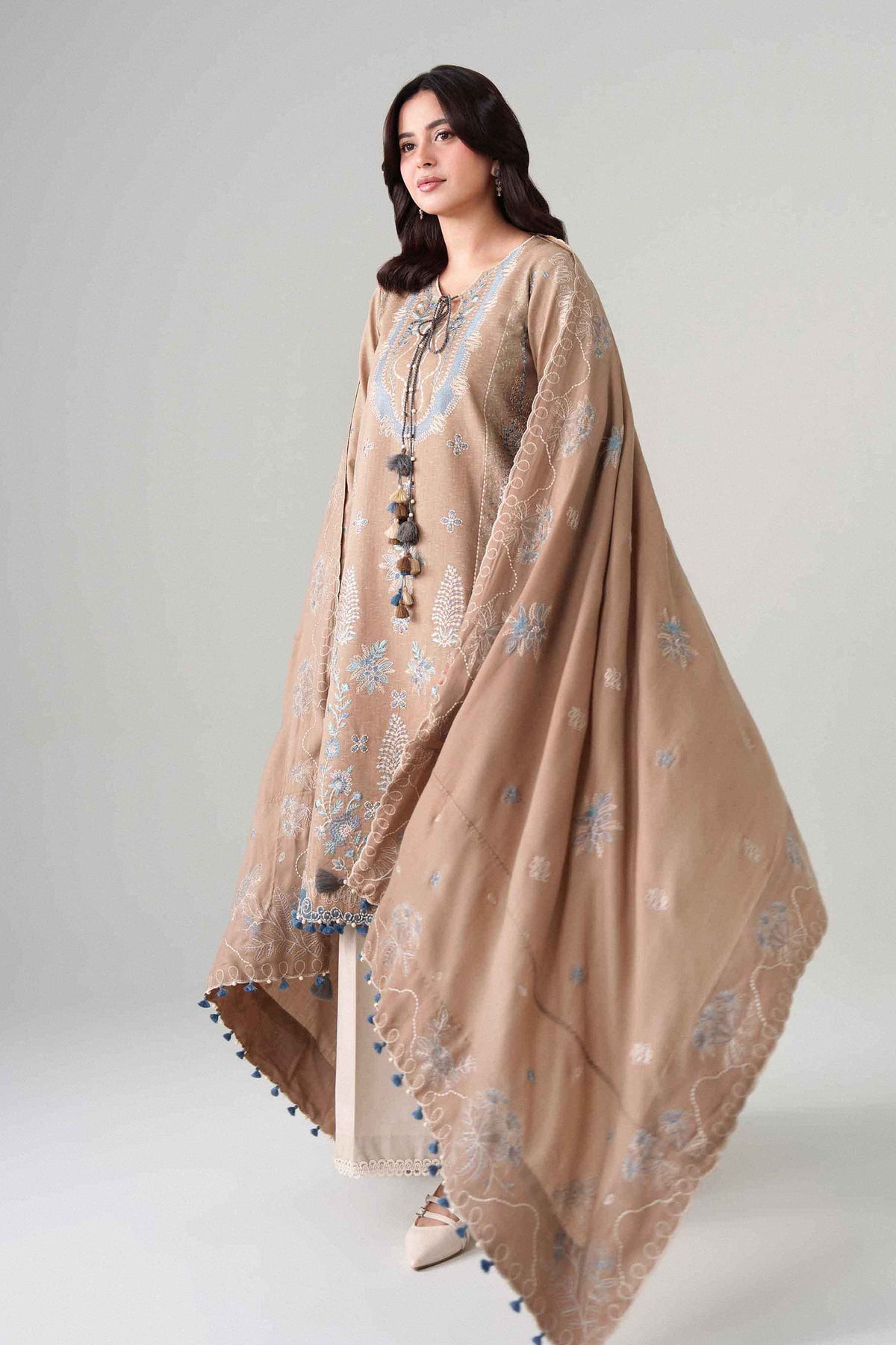 3 Piece - Printed Embroidered Suit - U3PE-NISHA26WV1-179