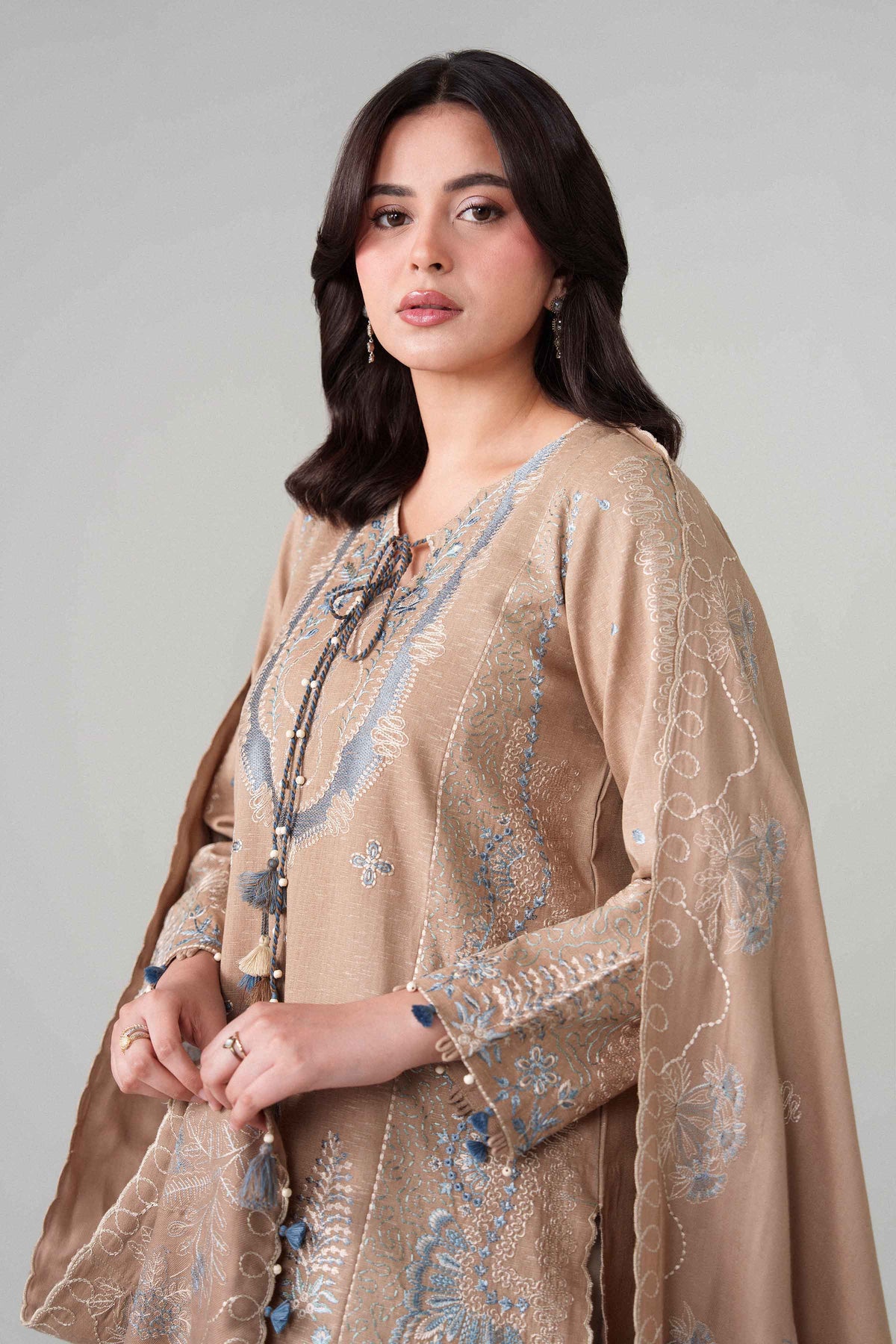 3 Piece - Printed Embroidered Suit - U3PE-NISHA26WV1-179