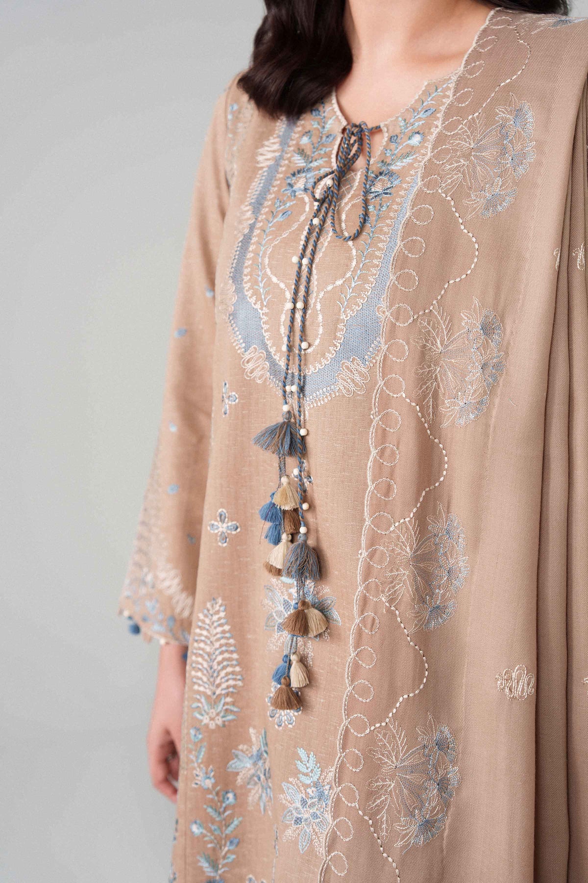 3 Piece - Printed Embroidered Suit - U3PE-NISHA26WV1-179