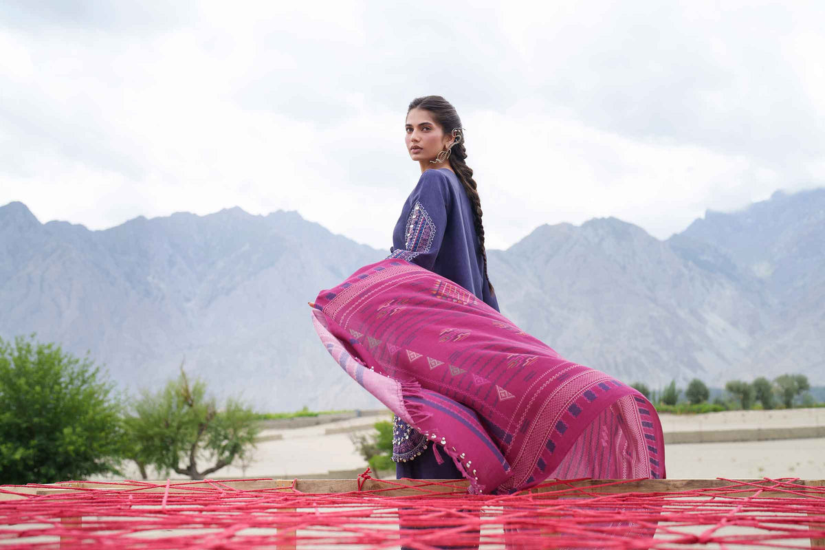 3 Piece - Printed Embroidered Suit - U3PE-NISHA26WV1-196