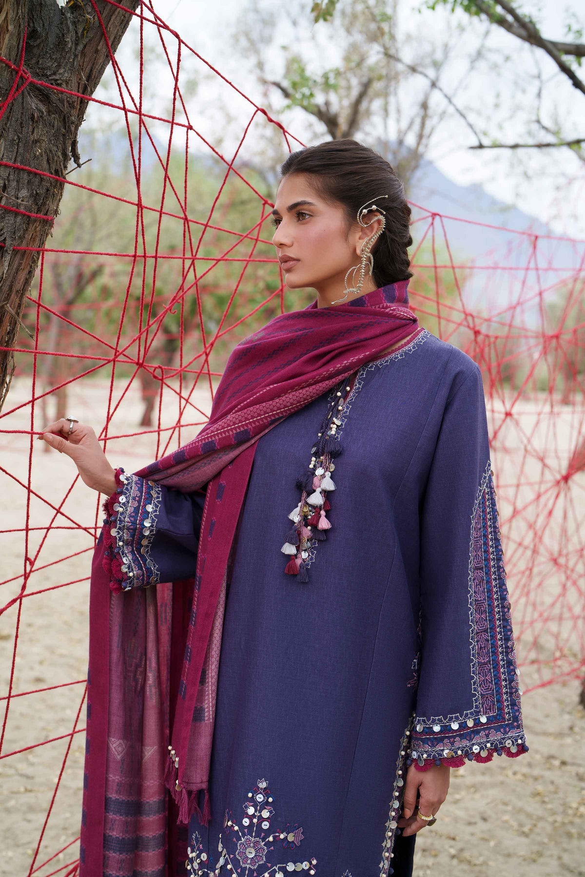 3 Piece - Printed Embroidered Suit - U3PE-NISHA26WV1-196