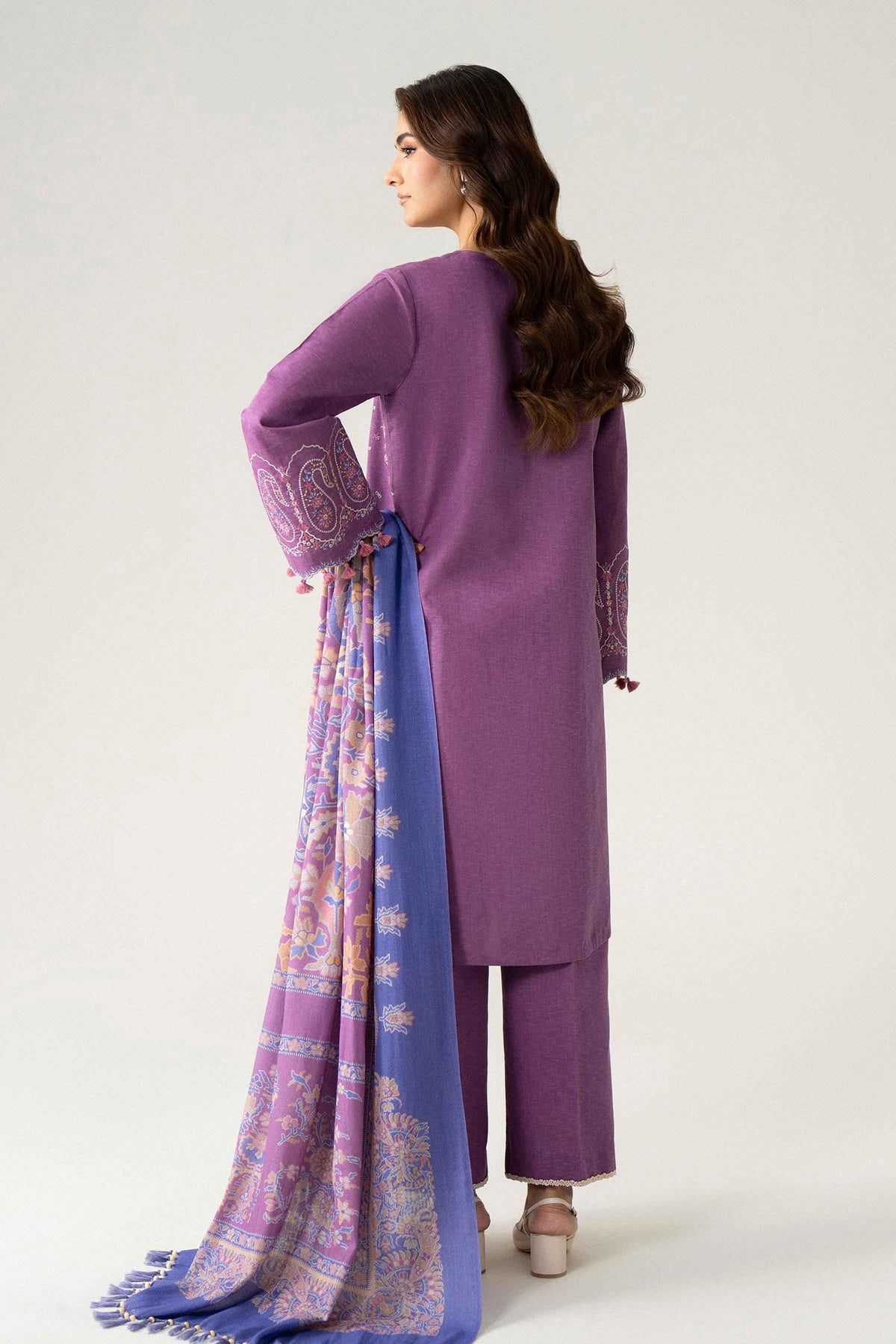 3 Piece - Printed Embroidered Suit - U3PE-NISHA26WV1-198