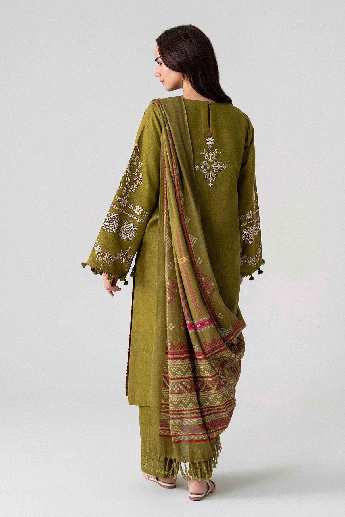 3 Piece - Printed Embroidered Suit - U3PE-NISHA26WV1-199